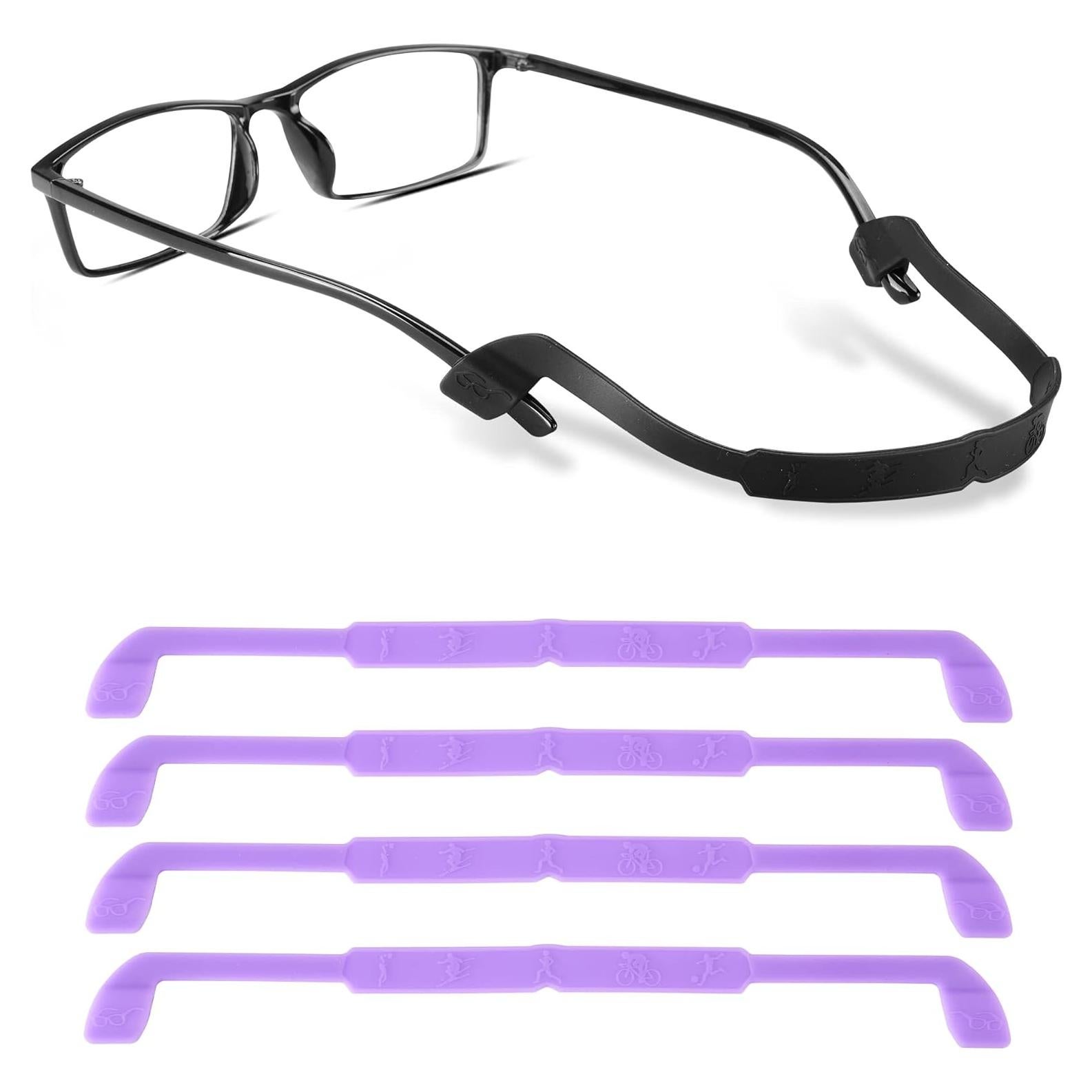 Correa para Gafas lvvfit Silicona Antideslizante 21cm 4pcs Púrpura