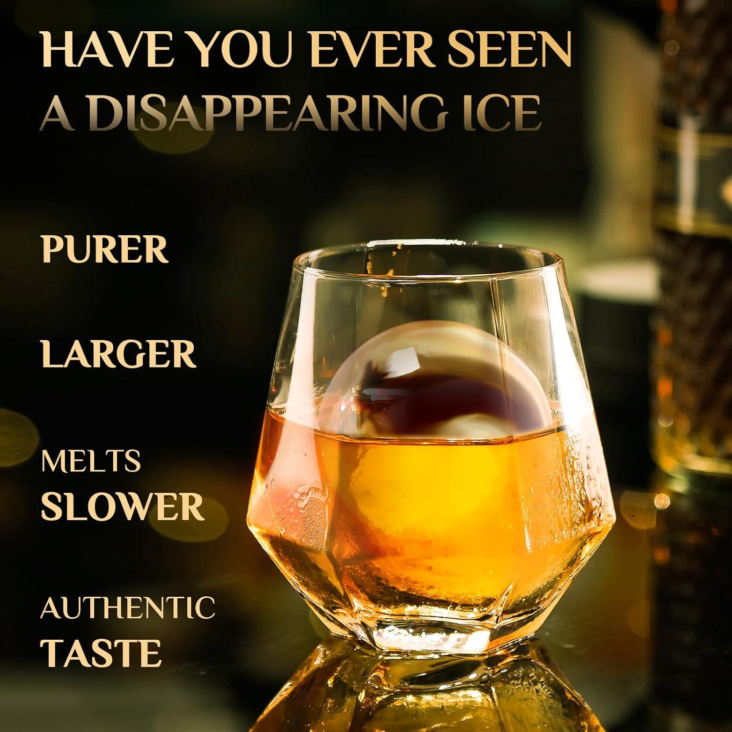 Fabricante de Hielo Claro Unigul 2 Pack Molde Redondo 6,35 cm