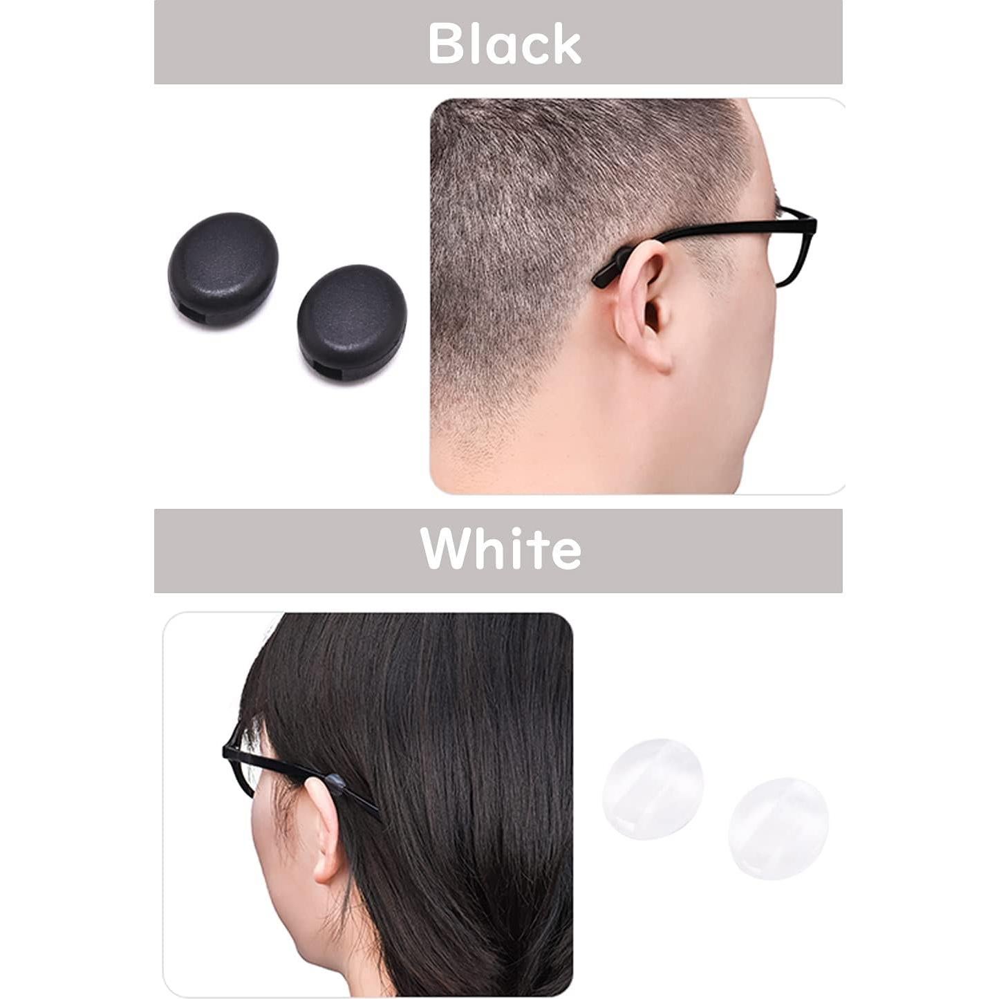 Agarraderas de Templo OPUGIT 10 Pares Silicona Transparente