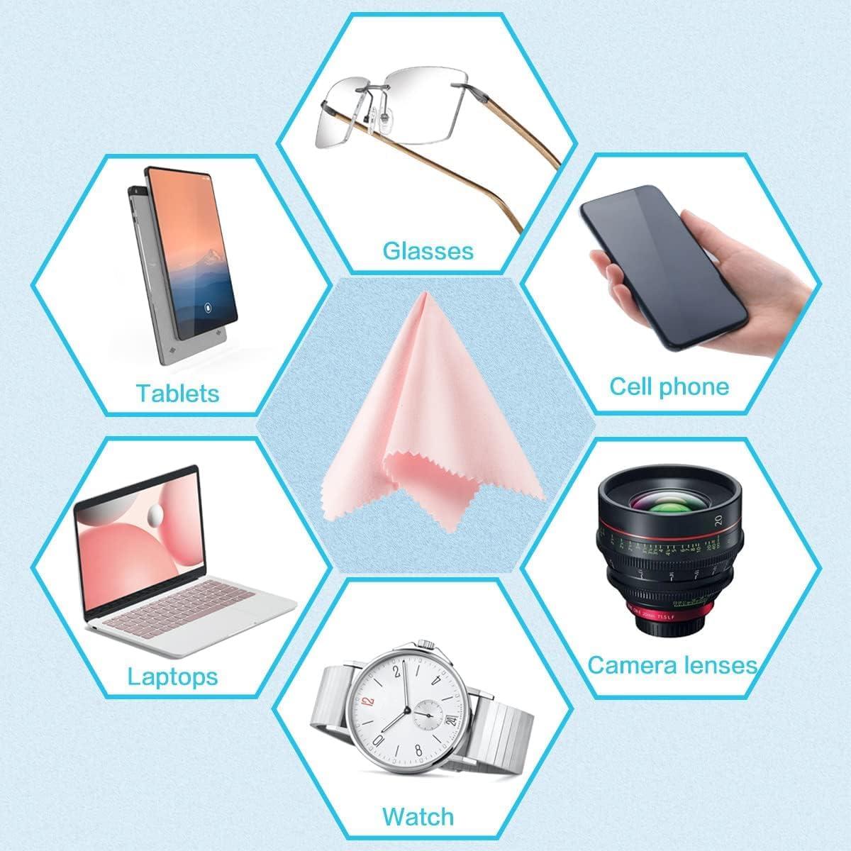 Paño de limpieza de gafas TRIUMPH VISION 12 unidades 13x15 cm Rosa