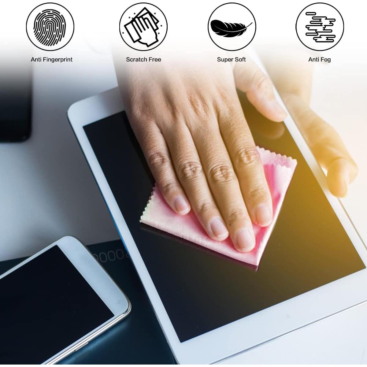 Paño de limpieza de gafas TRIUMPH VISION 12 unidades 13x15 cm Rosa