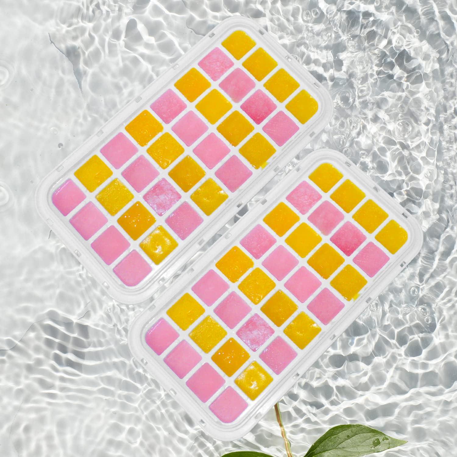 Bandeja de Hielo QUELIEN Azul con Tapa y Contenedor