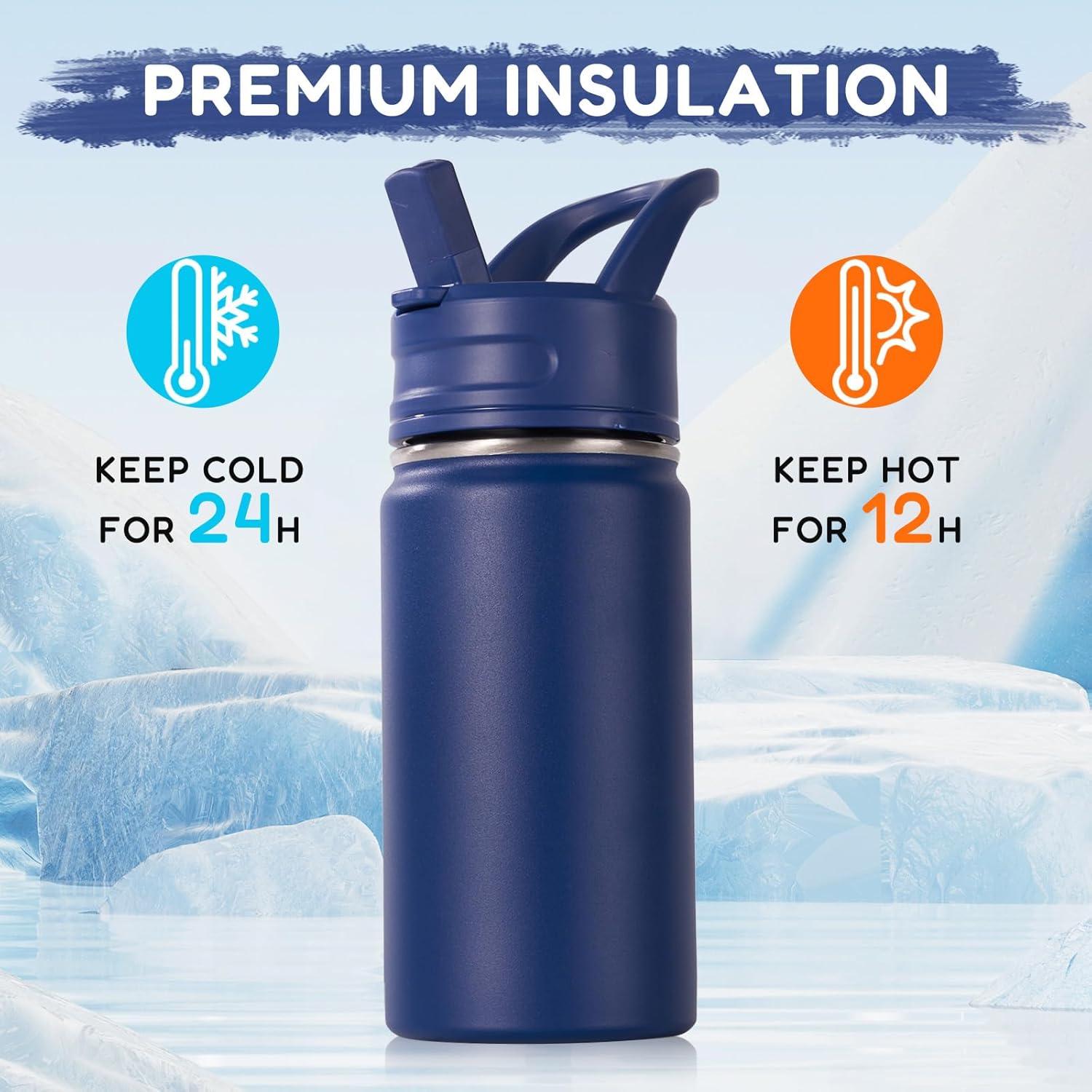 Botella de Agua Aislada Kerilyn 350ml para Niños Azul