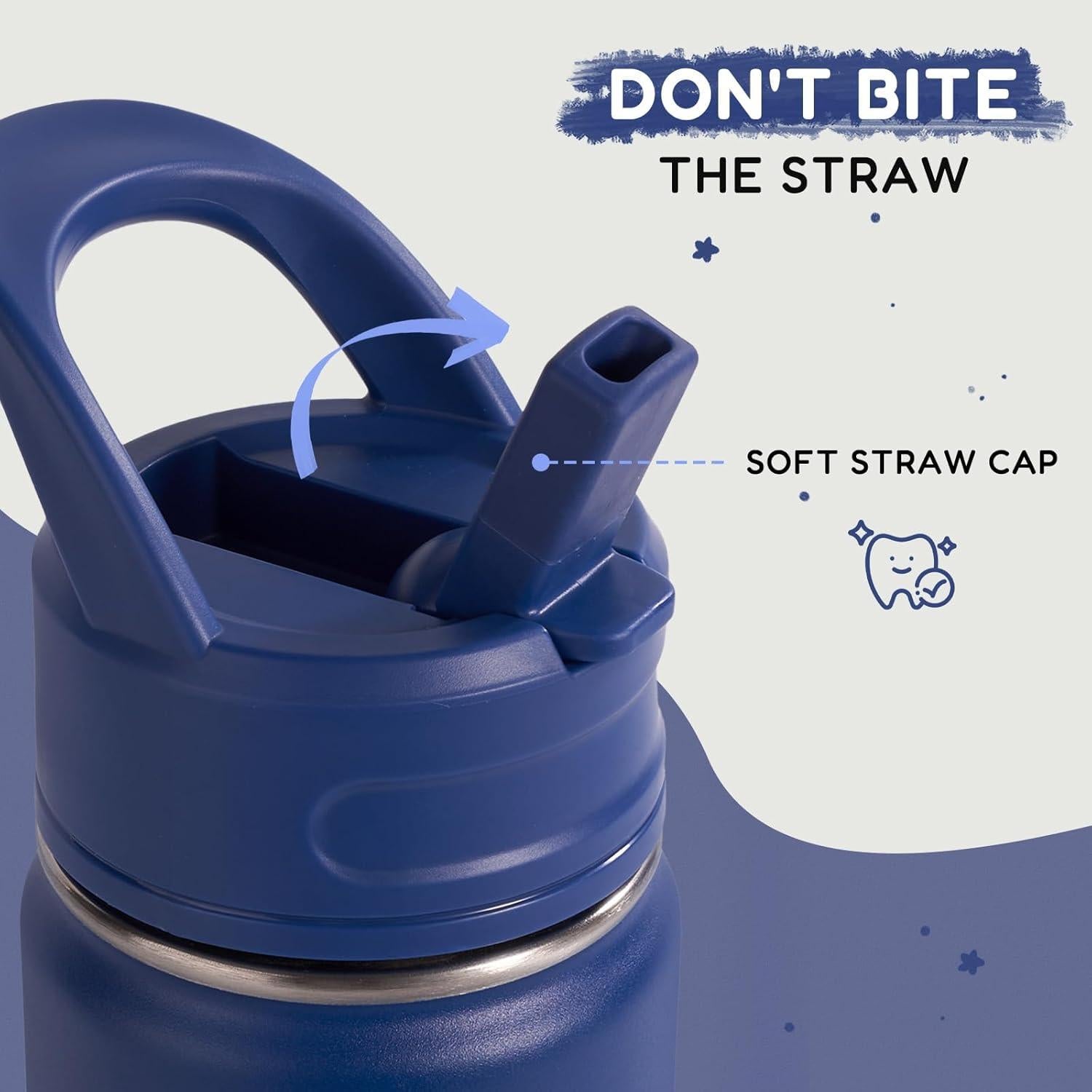 Botella de Agua Aislada Kerilyn 350ml para Niños Azul