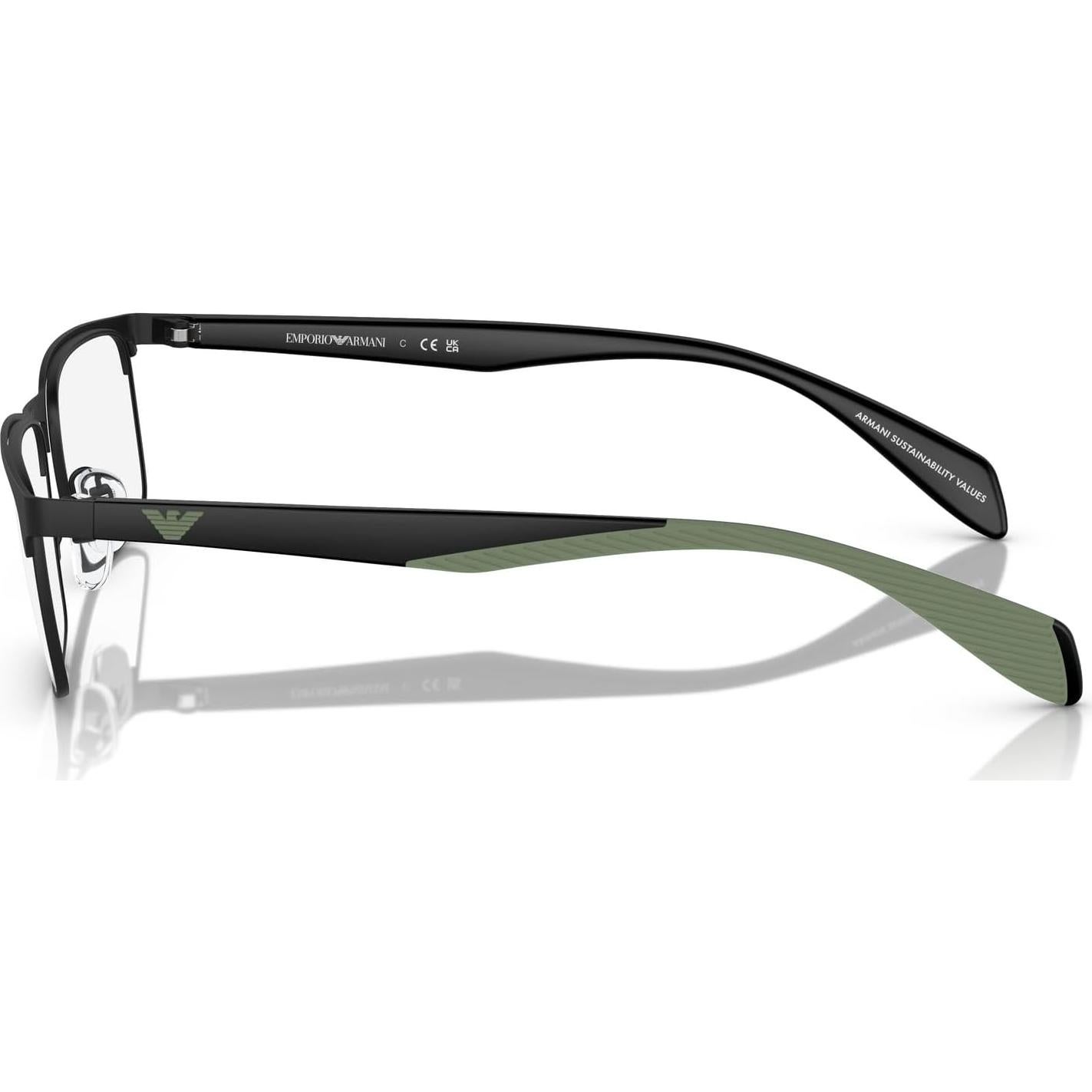 Emporio Armani Men's Ea1149 Rectangular Prescription Eyewear Frames