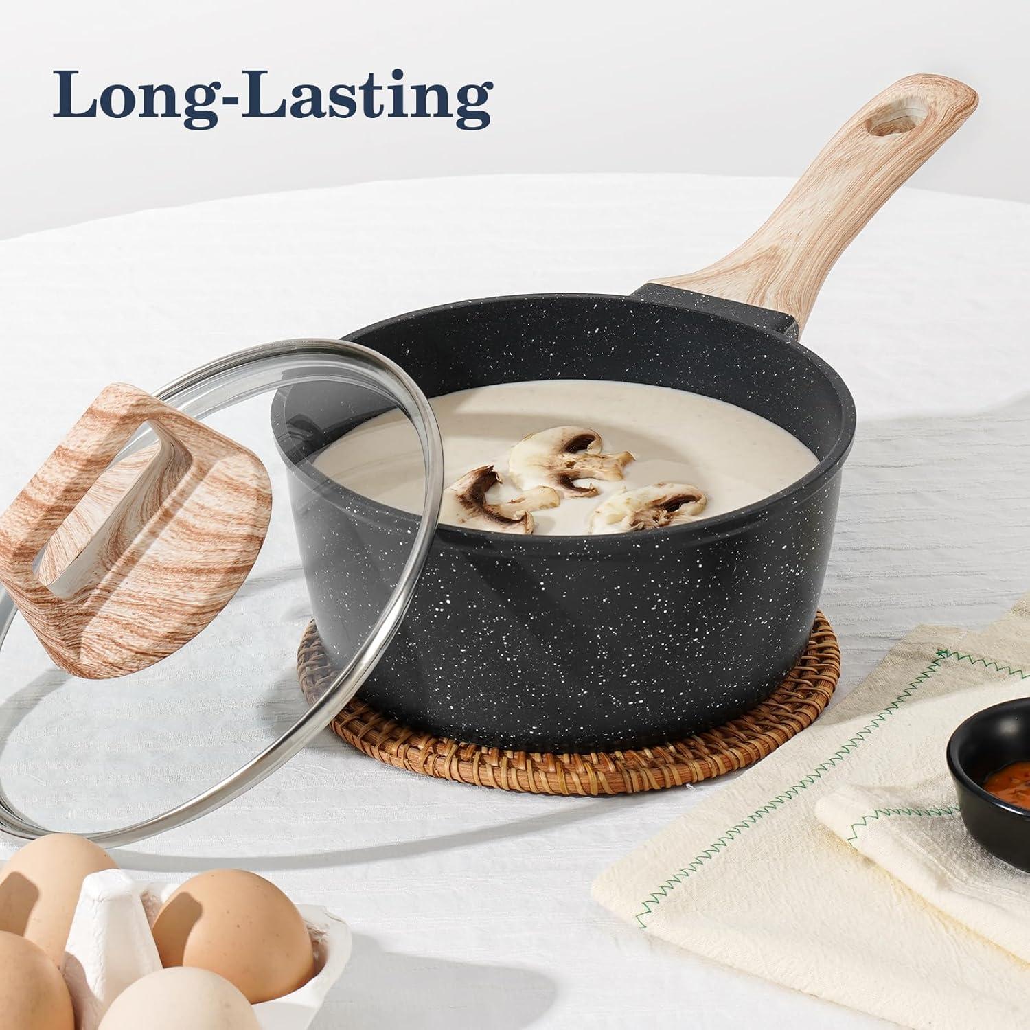 Juego de 12 Piezas de Ollas y Sartenes Antiadherentes SODAY