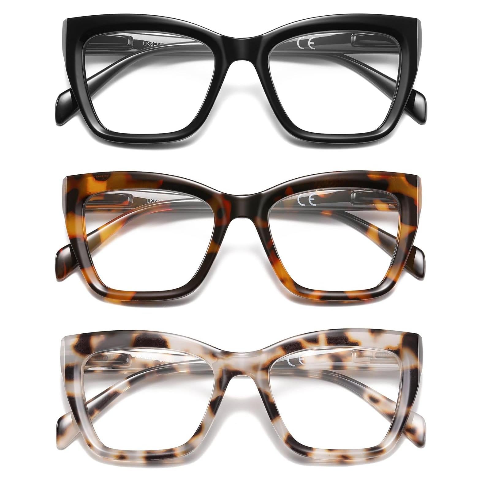 Gafas de lectura LKEYE estilo ojos de gato 3 colores UV400