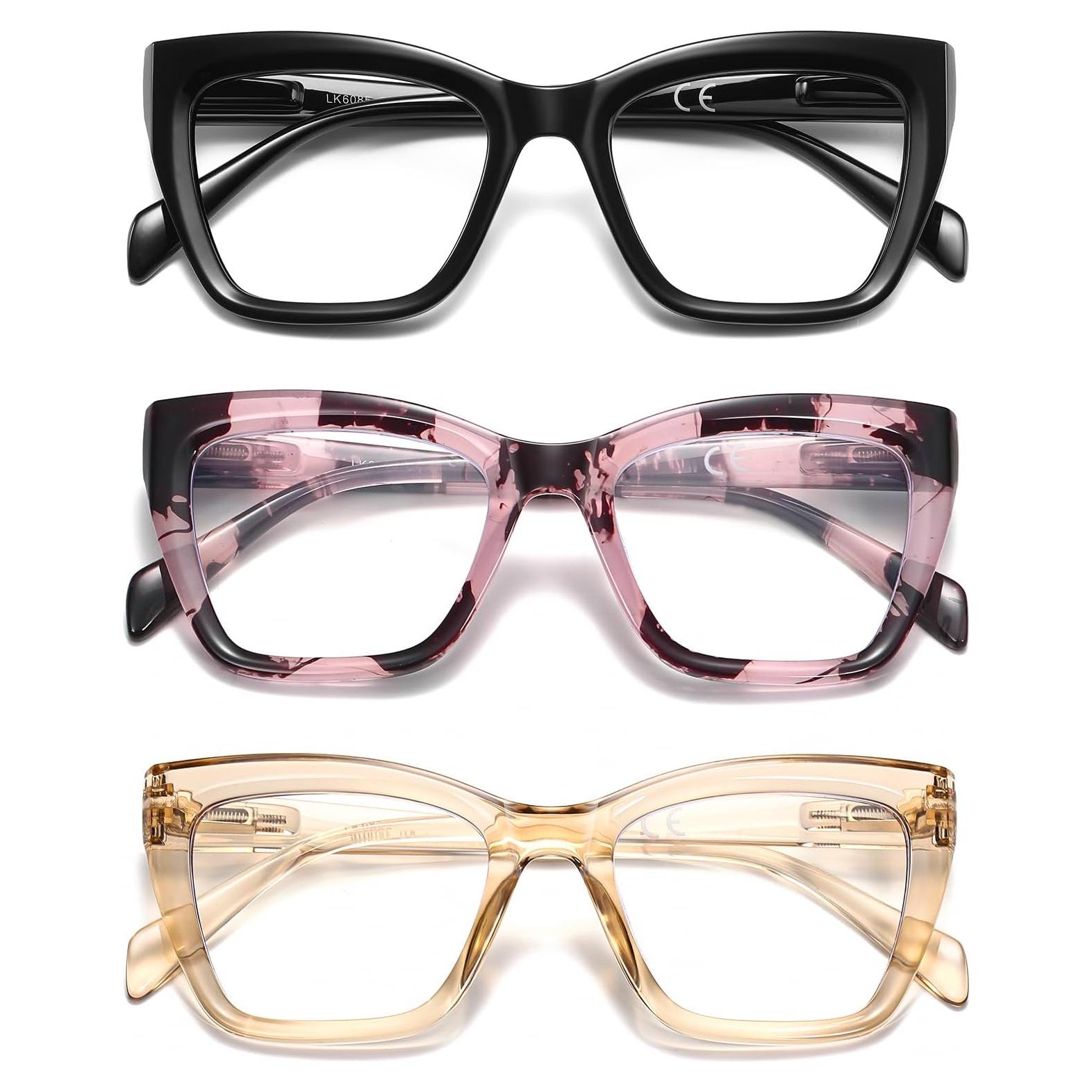 Gafas de Lectura LKEYE Estilo Gato 3 Colores 1.75 Dioptrías