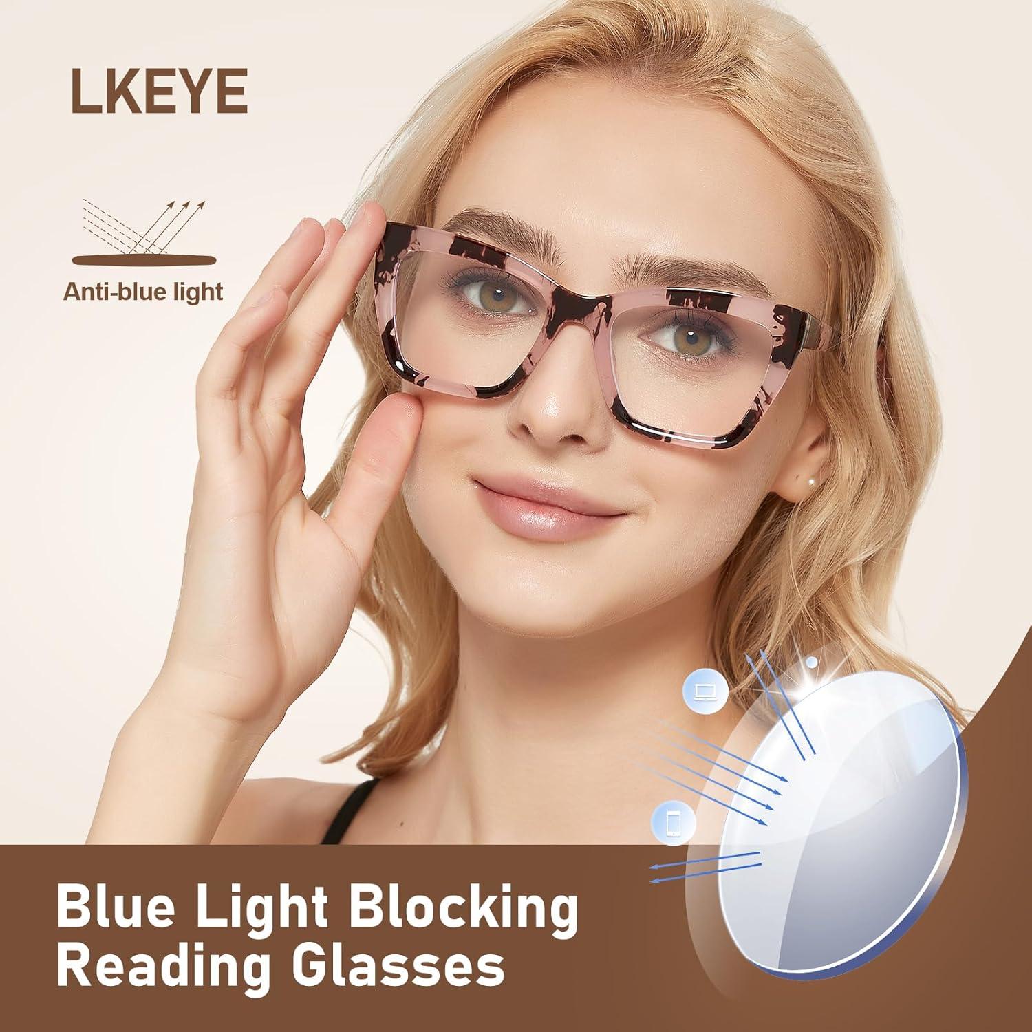 Gafas de Lectura LKEYE Estilo Gato 3 Colores 1.75 Dioptrías