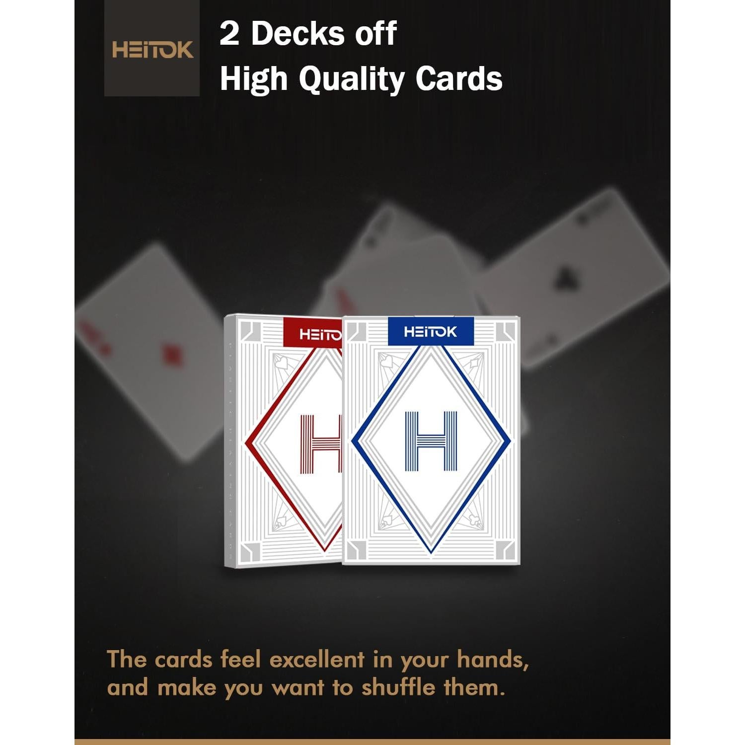 Set de Fichas de Póker HEITOK 300 Piezas con Estuche