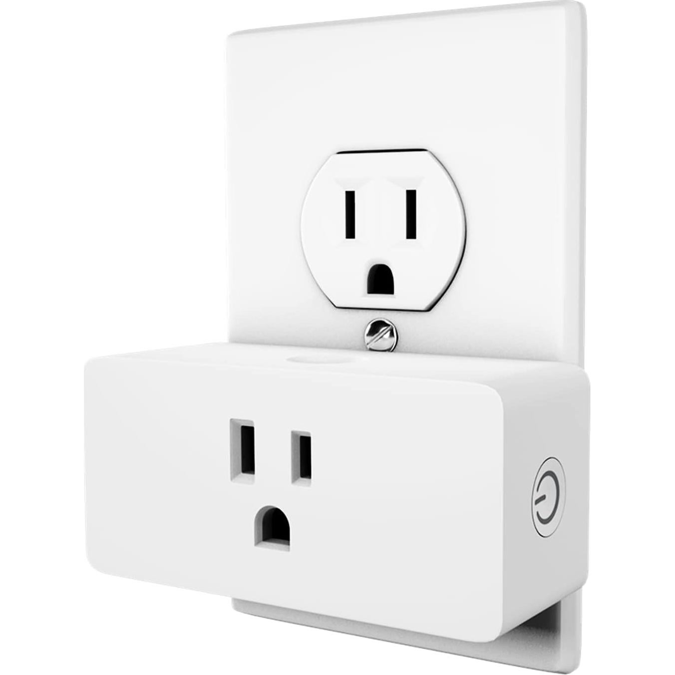 Enchufe Inteligente Wi-Fi WBM PG-07, 4 Piezas, Control Voz