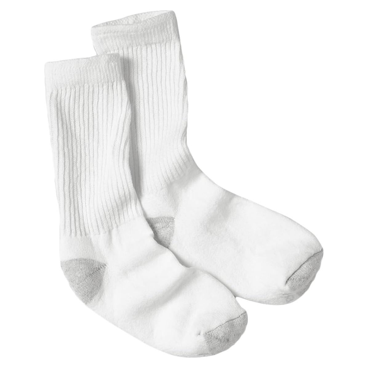 Calcetines de Crew Hanes para Mujeres - Paquete de 10 Blancos