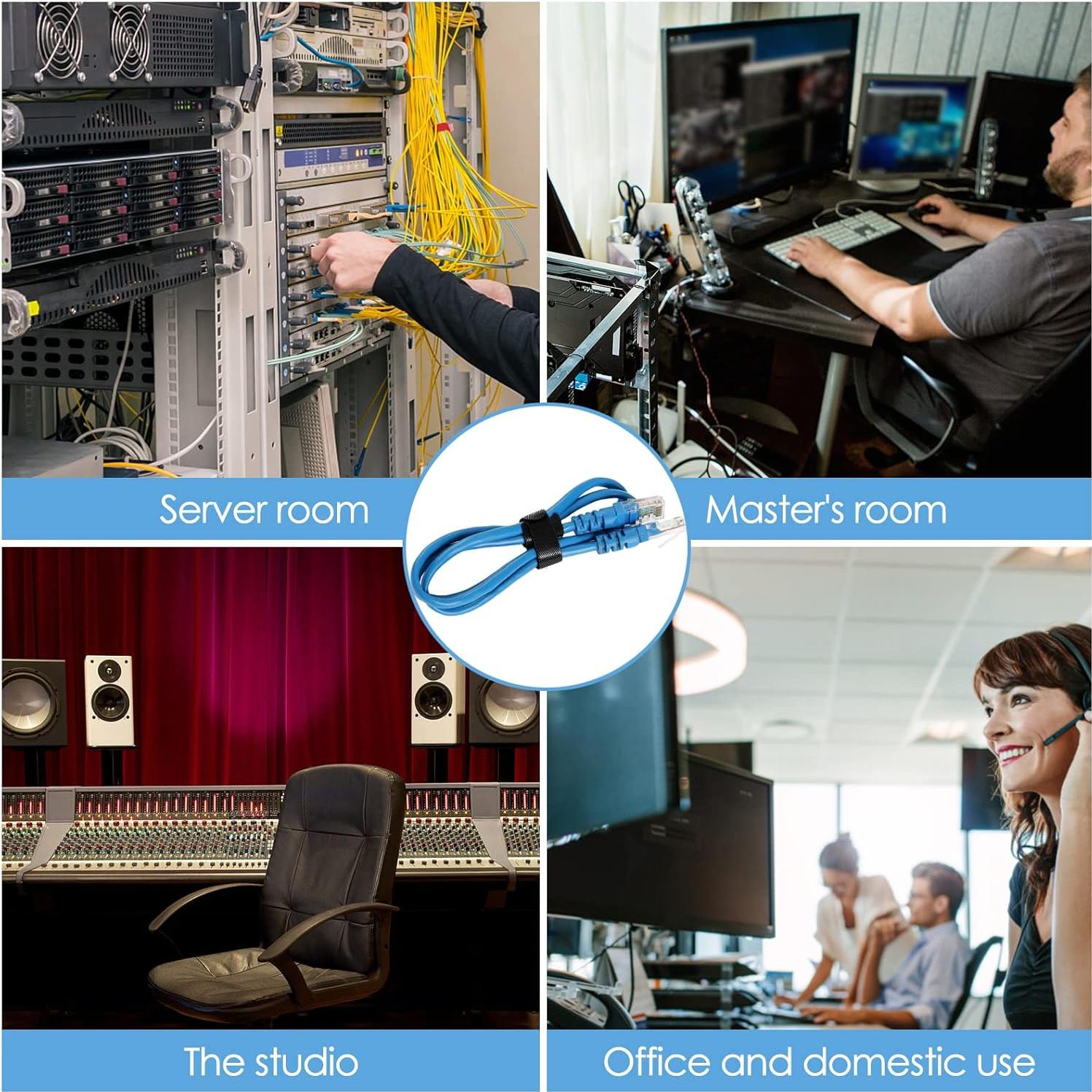 120 Bridas Reutilizables Mvyc 15,24 cm Organizador de Cables