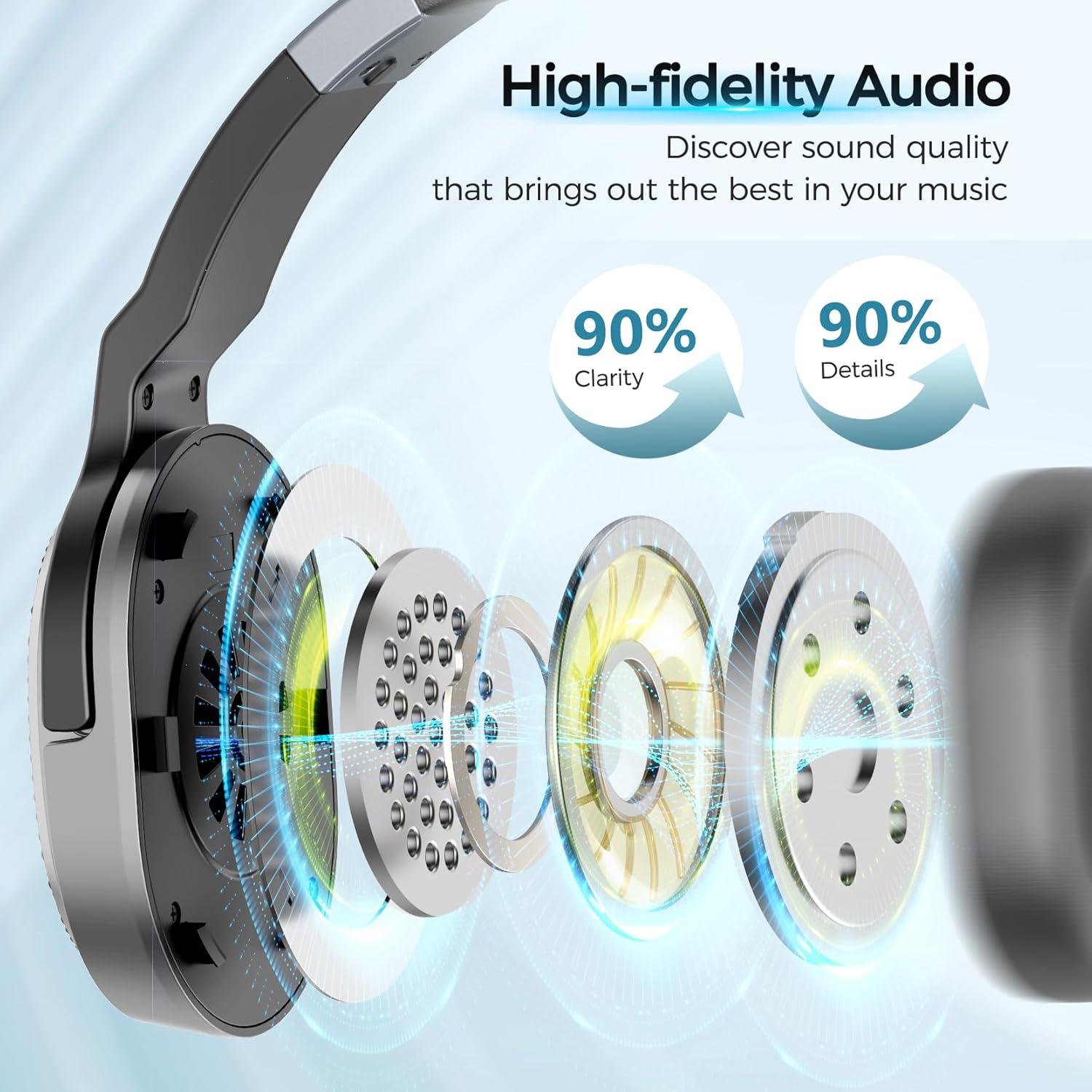 Auriculares Bluetooth COSMUSIS BH654A con Micrófono y 50h