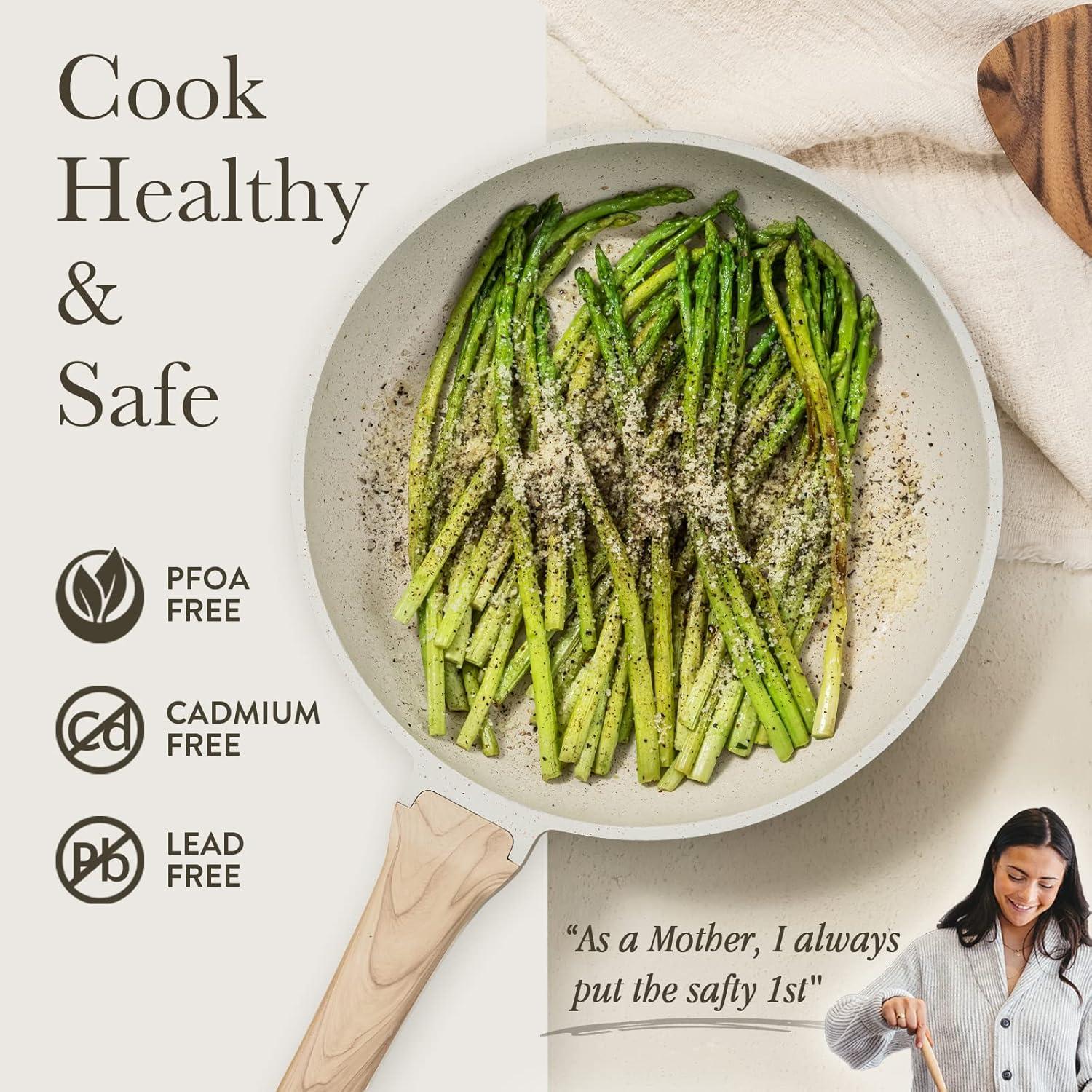 Sartén Antiadherente CAROTE 25 cm con Tapa de Vidrio