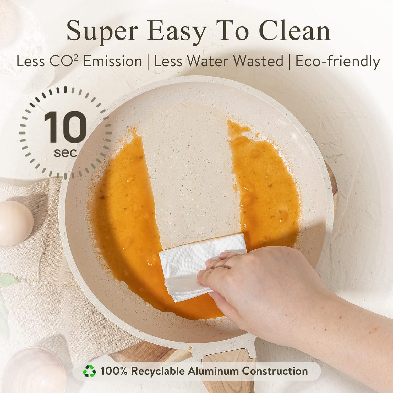 Sartén Antiadherente CAROTE 25 cm con Tapa de Vidrio