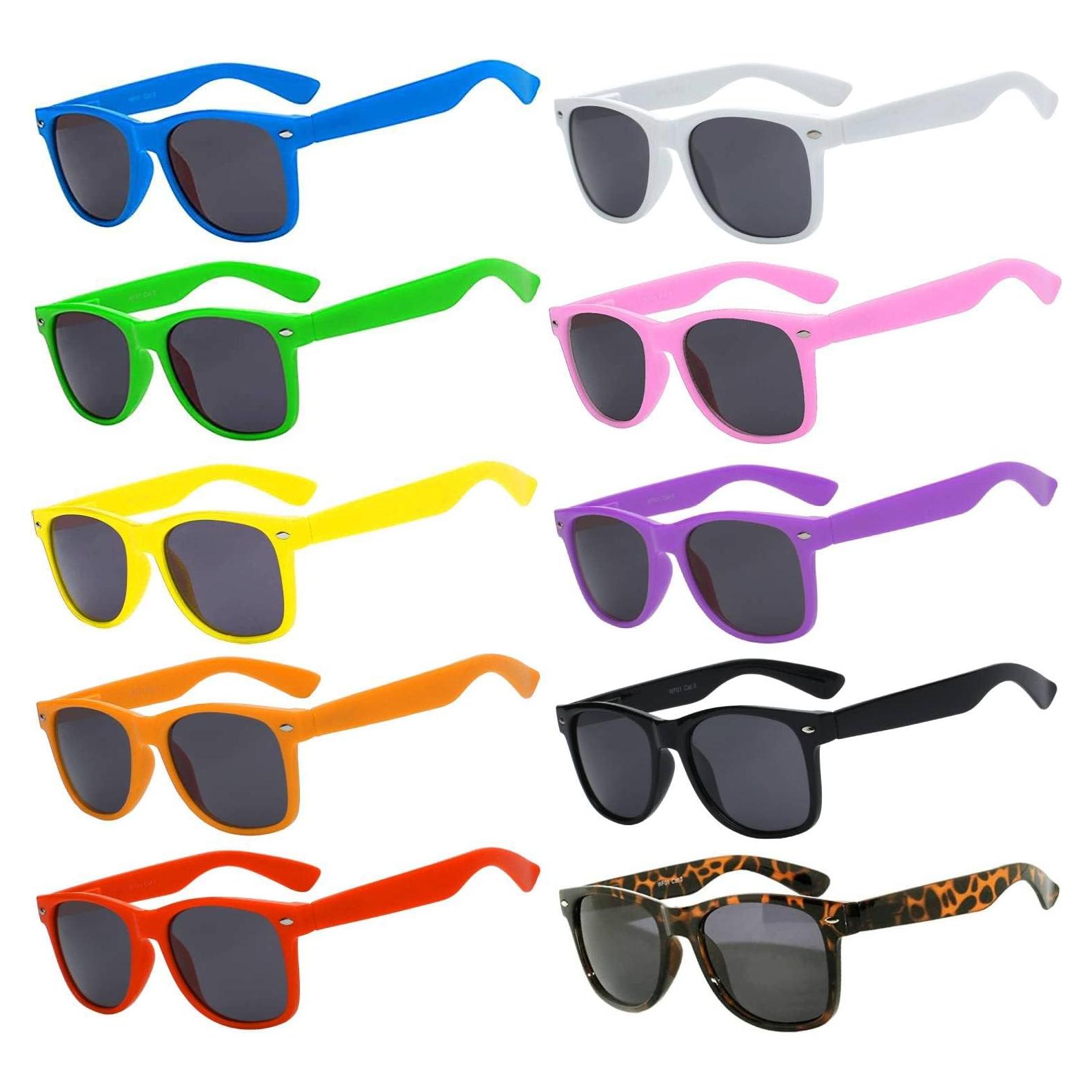 Paquete de 10 Gafas de Sol Rectangulares OWL UV400 Unisex