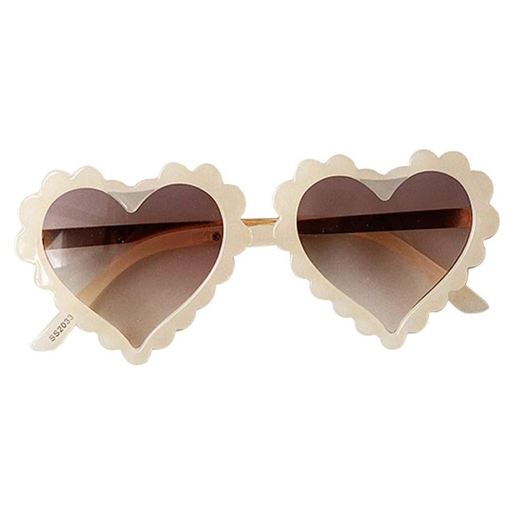Gafas de sol corazón para niños UV400 - Beige - 1 a 8 años