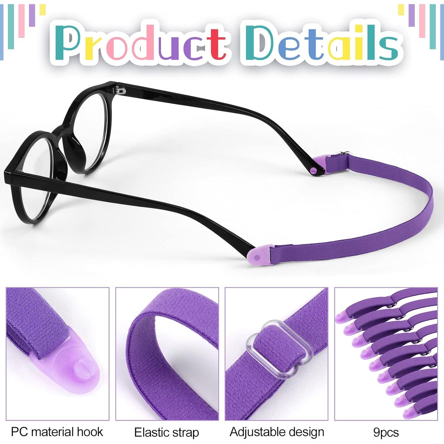 Correa de Gafas para Niños 9 Pcs Ajustable Antideslizante
