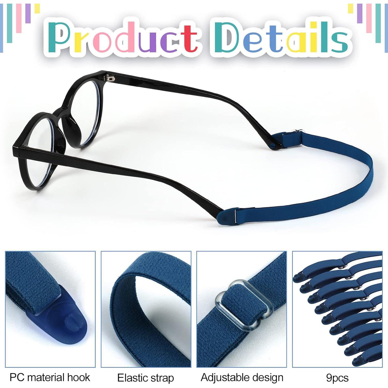 Correa para Gafas Niños Oudain 9 Pcs Ajustable Antideslizante