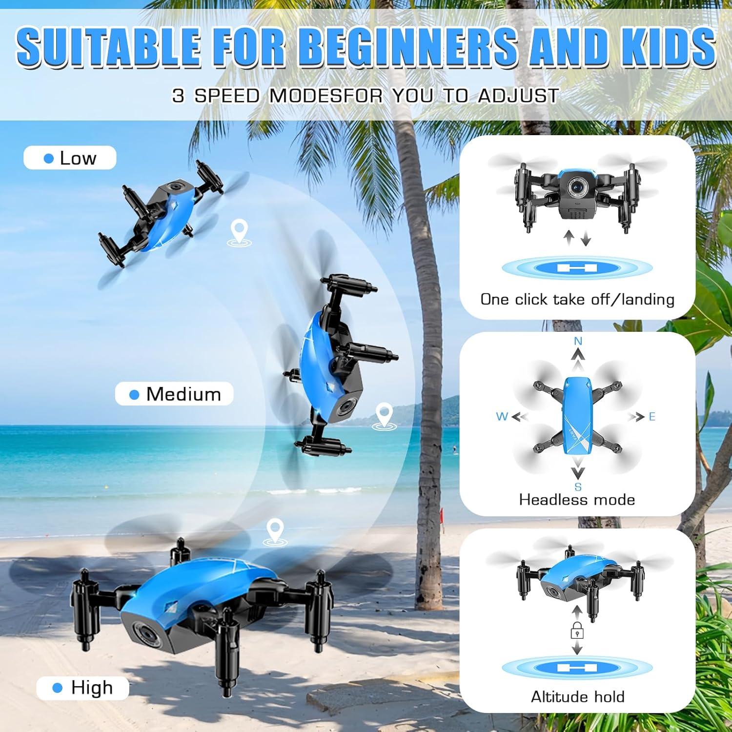 Mini Drone SUMEAUT S9 con Cámara 720P y Control por Voz