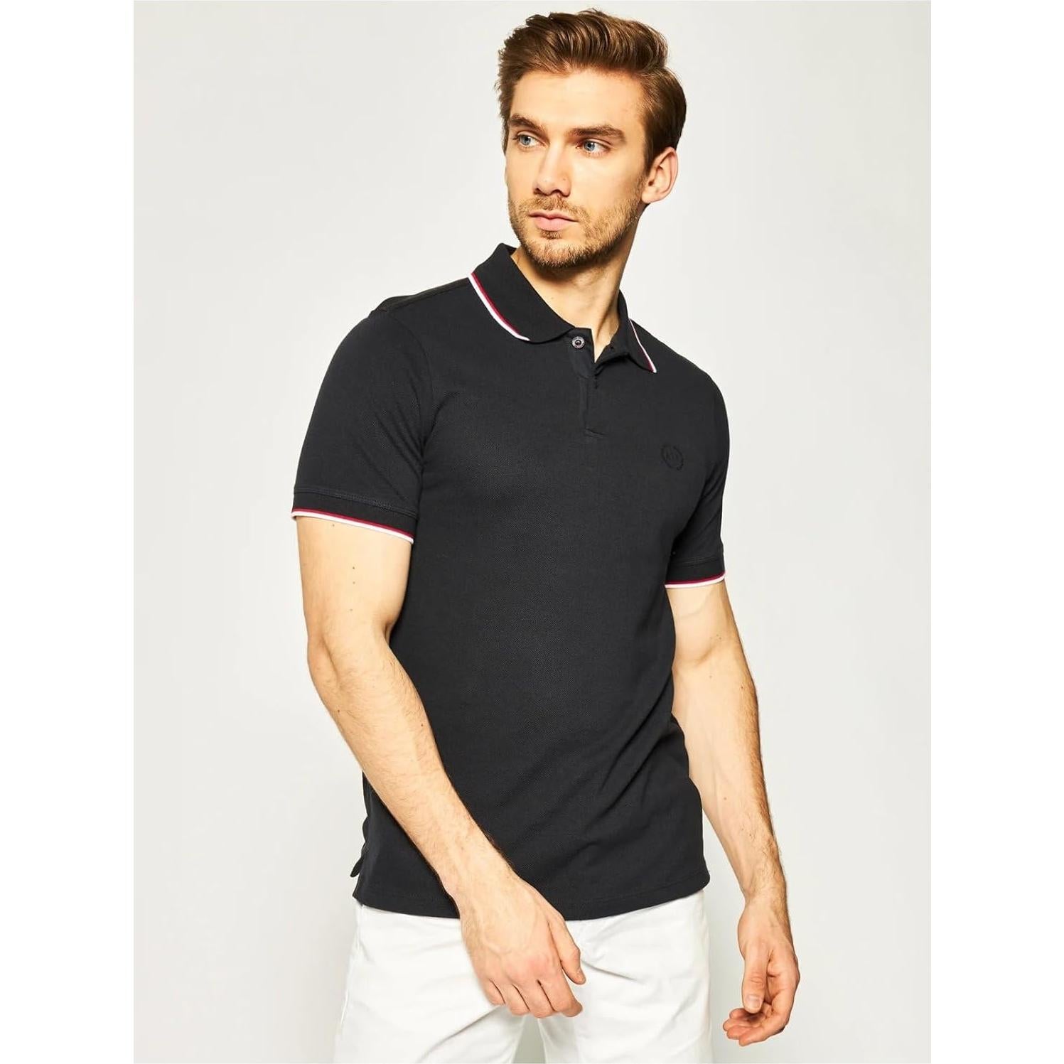 Polo de Jersey A|X Armani Exchange Hombre Azul Marino XXL