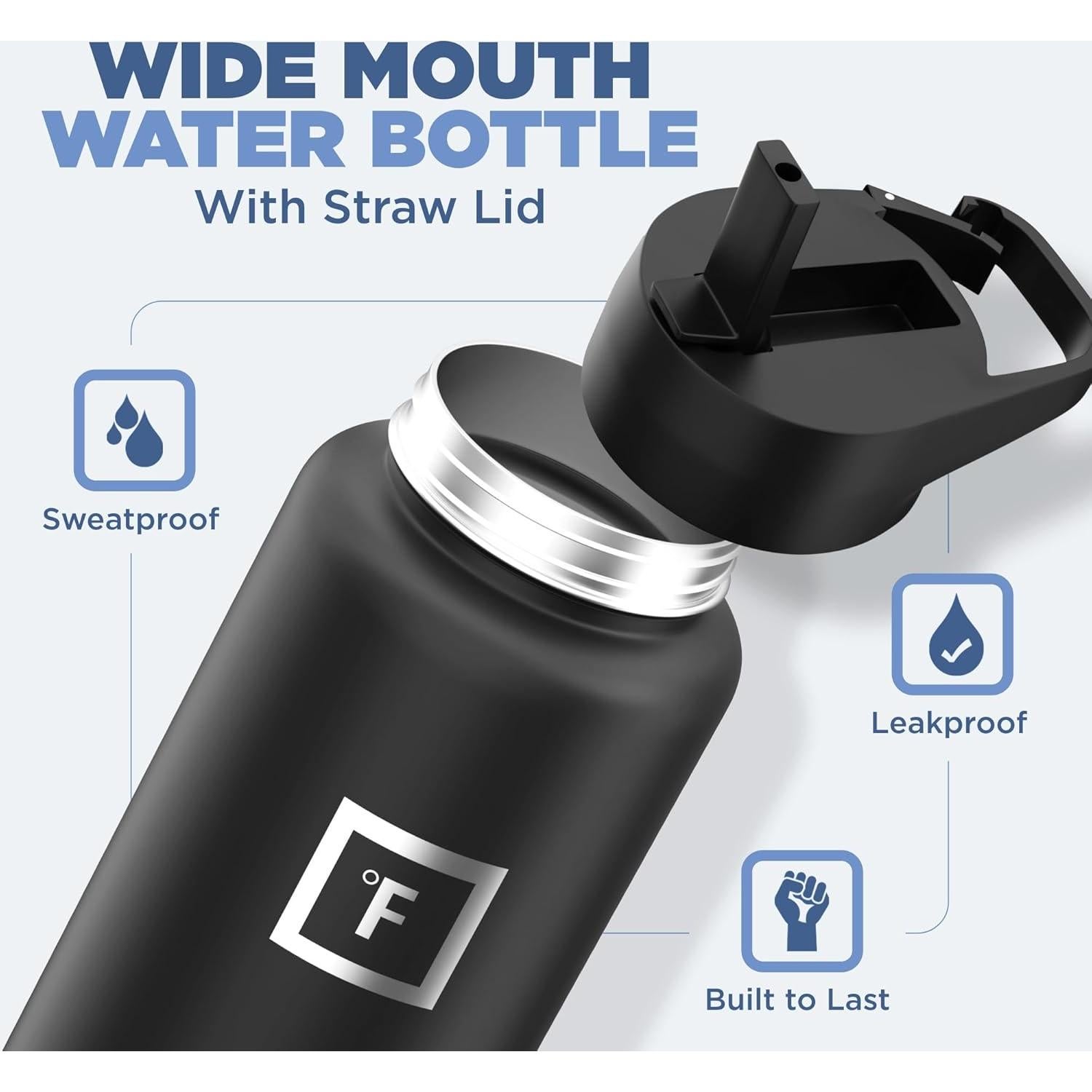 Botella de Agua IRON °FLASK 1.18L Acero Inoxidable Aislada