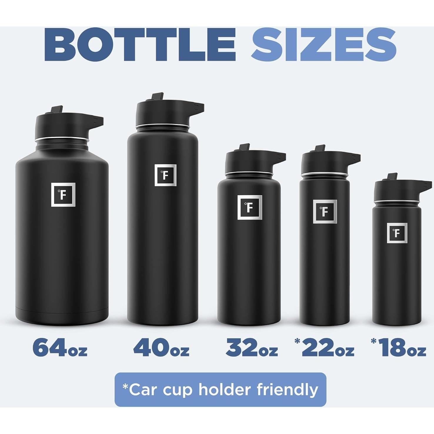 Botella de Agua IRON °FLASK 1.18L Acero Inoxidable Aislada