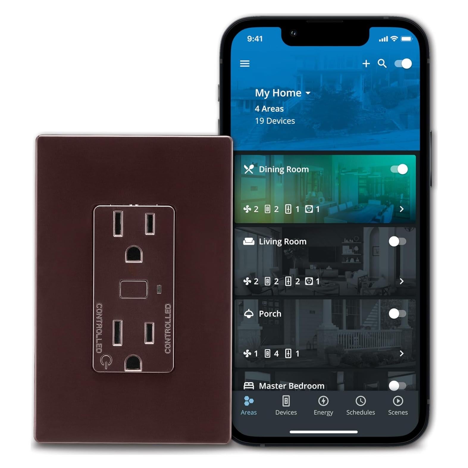 Enchufe Inteligente Wi-Fi Eaton EWFTRCR15-B-BX-L Control Voz