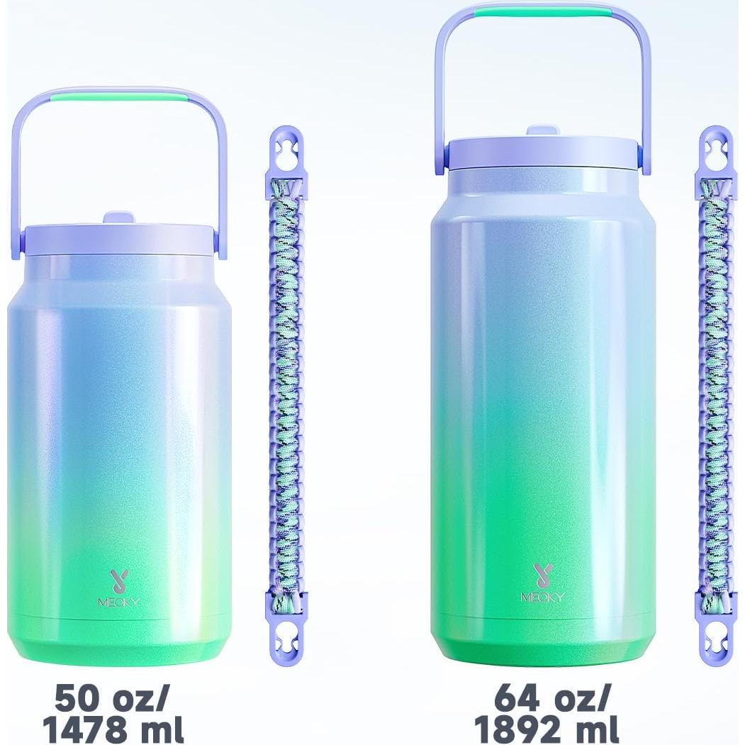 Botella de Agua Meoky 1.89 L Aislada con Pajilla Fairyland