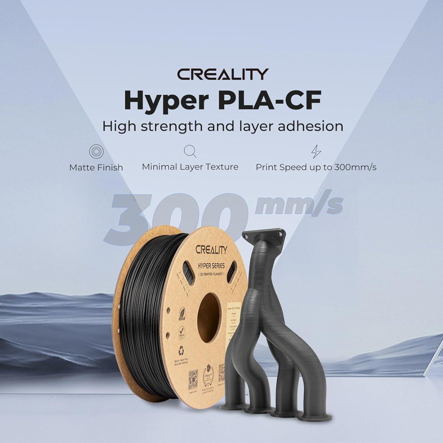 Filamento Fibra de Carbono Creality 1.75mm Amarillo Grisáceo