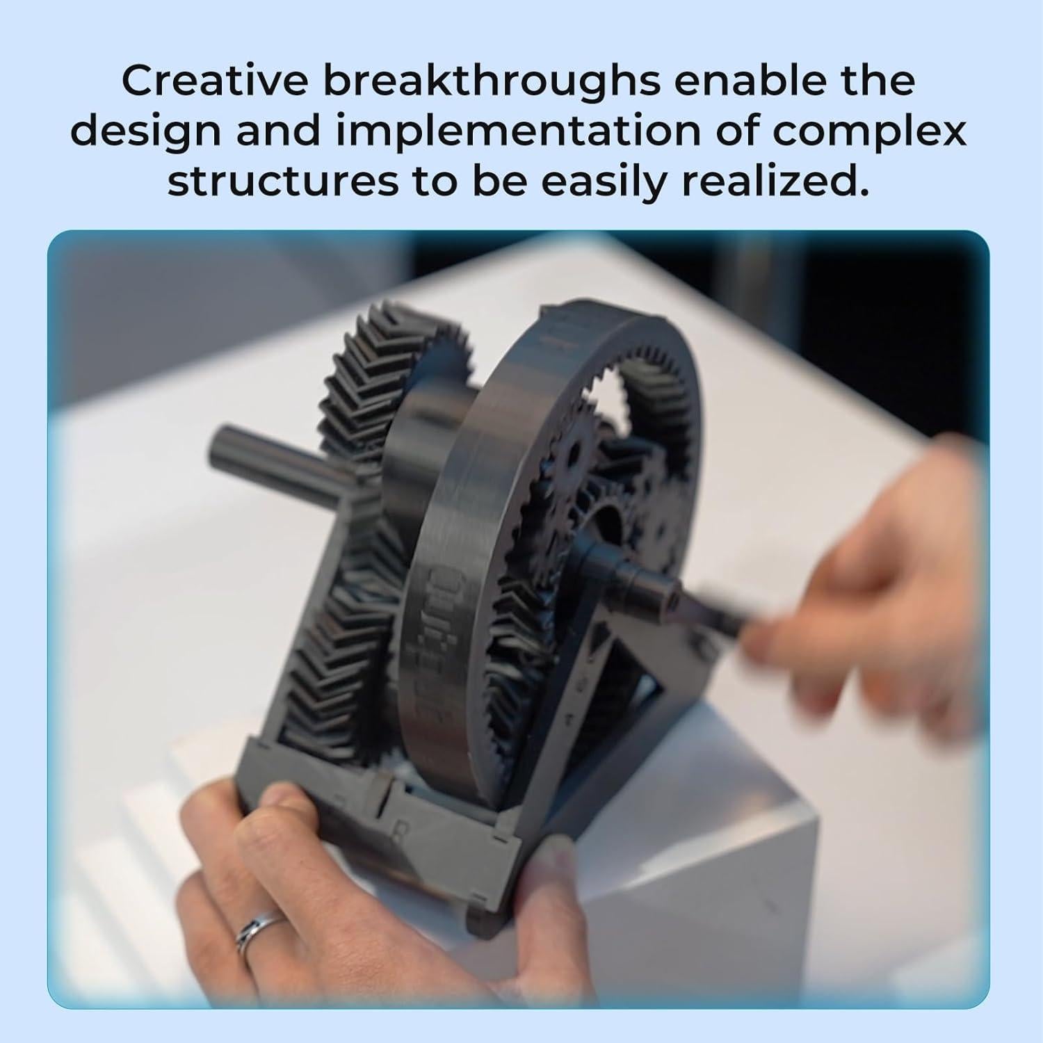 Filamento Fibra de Carbono Creality 1.75mm Amarillo Grisáceo