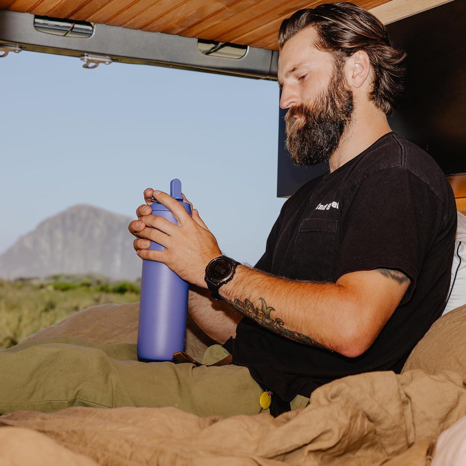 Botella de Acero Inoxidable BOTELLA BOTELLA 0.91L con Pajilla