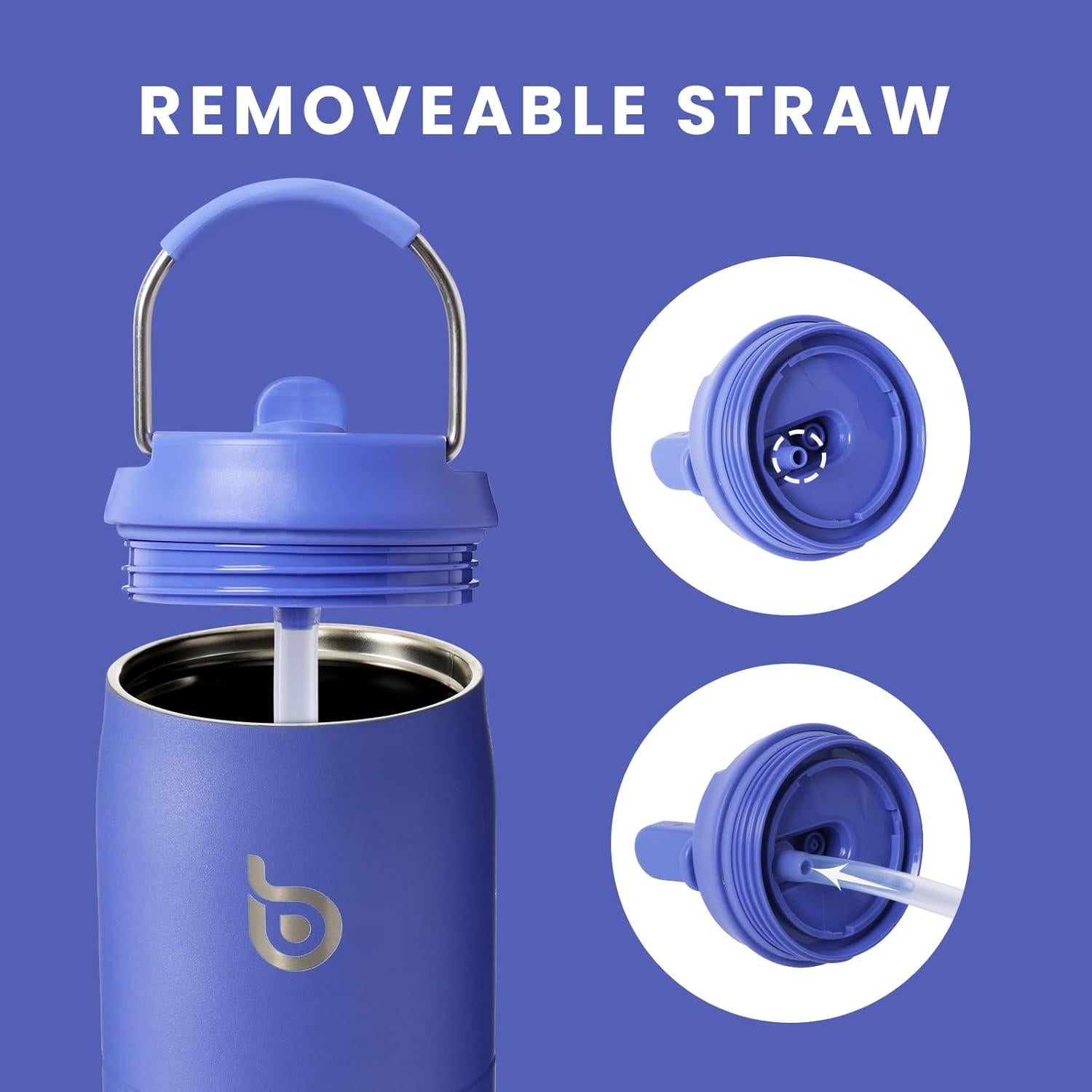 Botella de Acero Inoxidable BOTELLA BOTELLA 0.91L con Pajilla