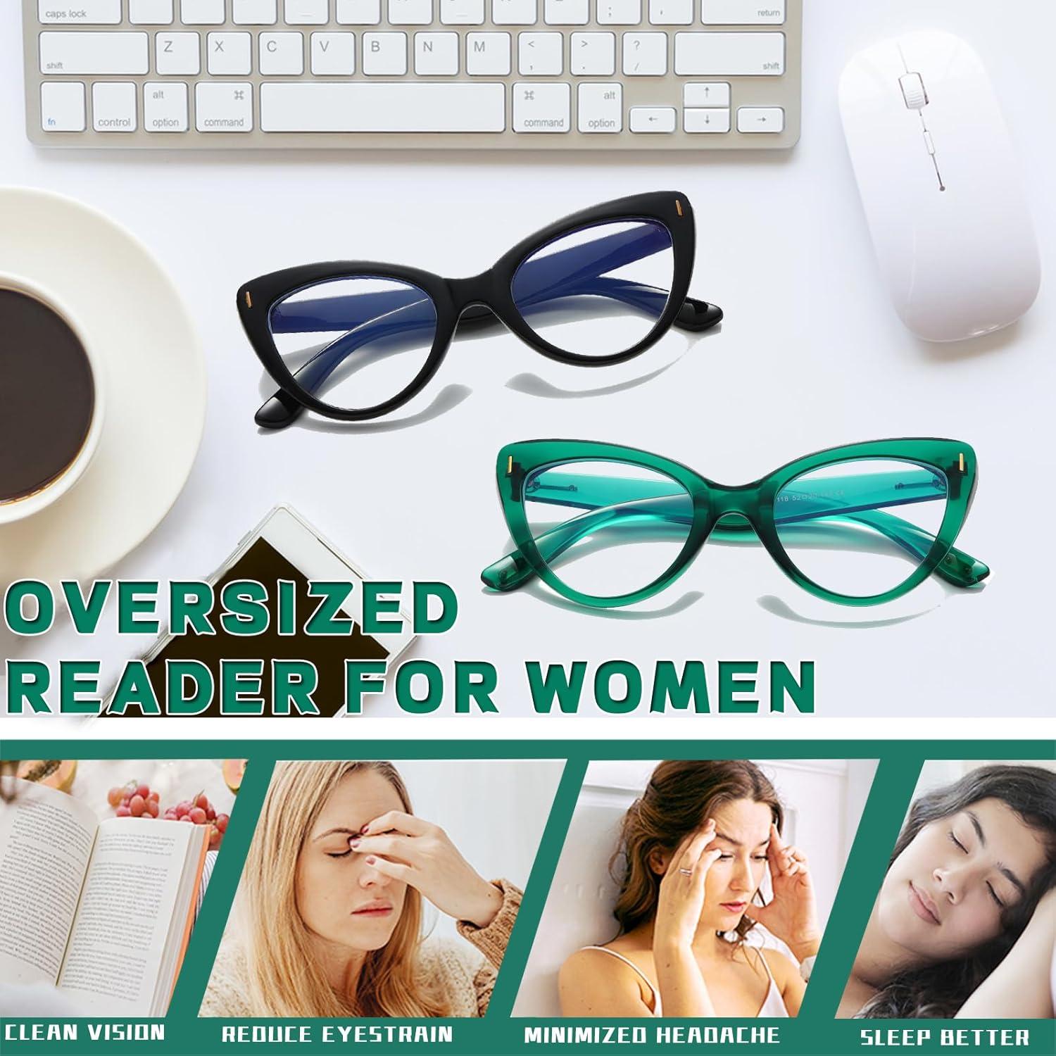 Gafas de Ojo de Gato Anti Luz Azul Hubeye para Mujeres