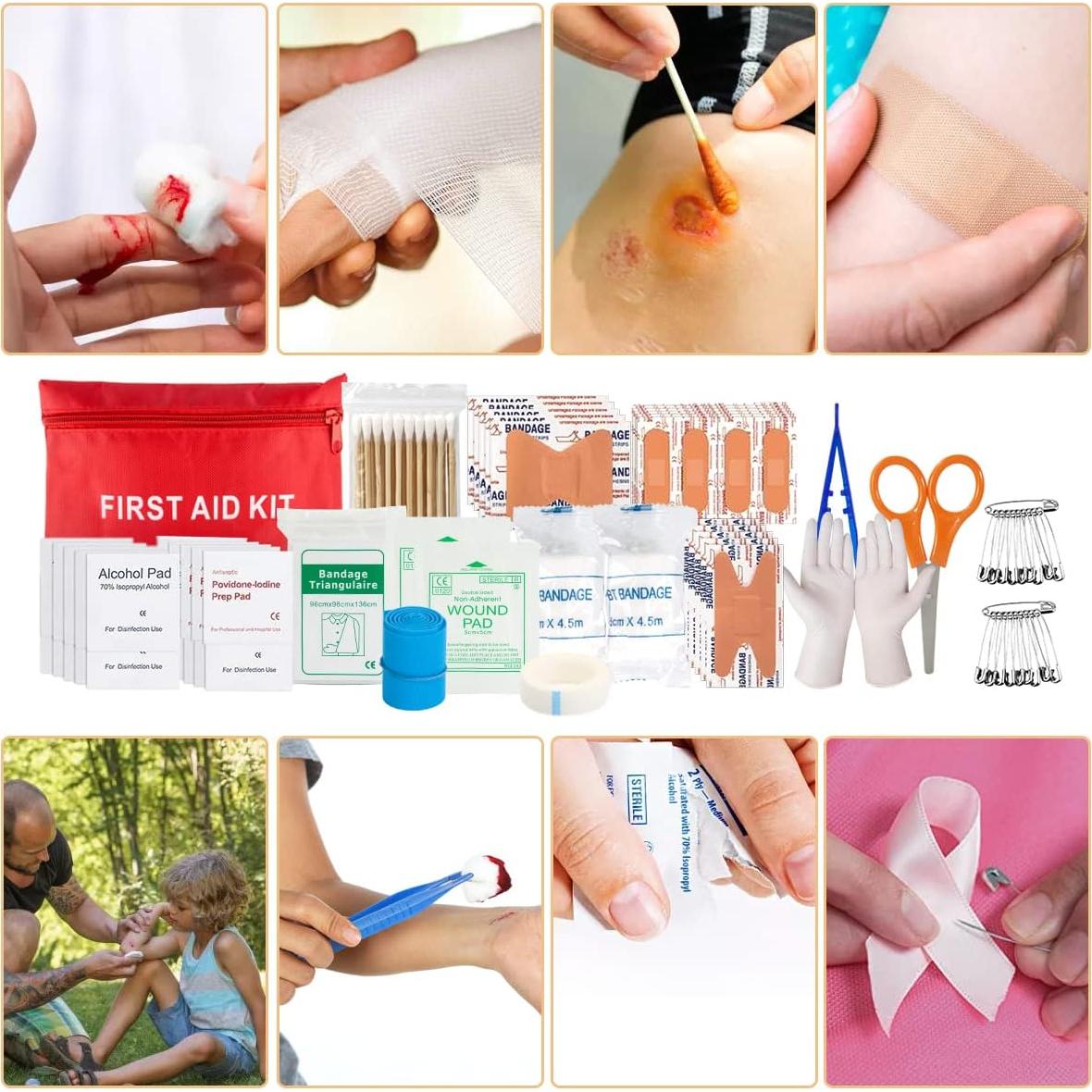 Kit de Supervivencia HIHEGD 250Pcs con Primeros Auxilios