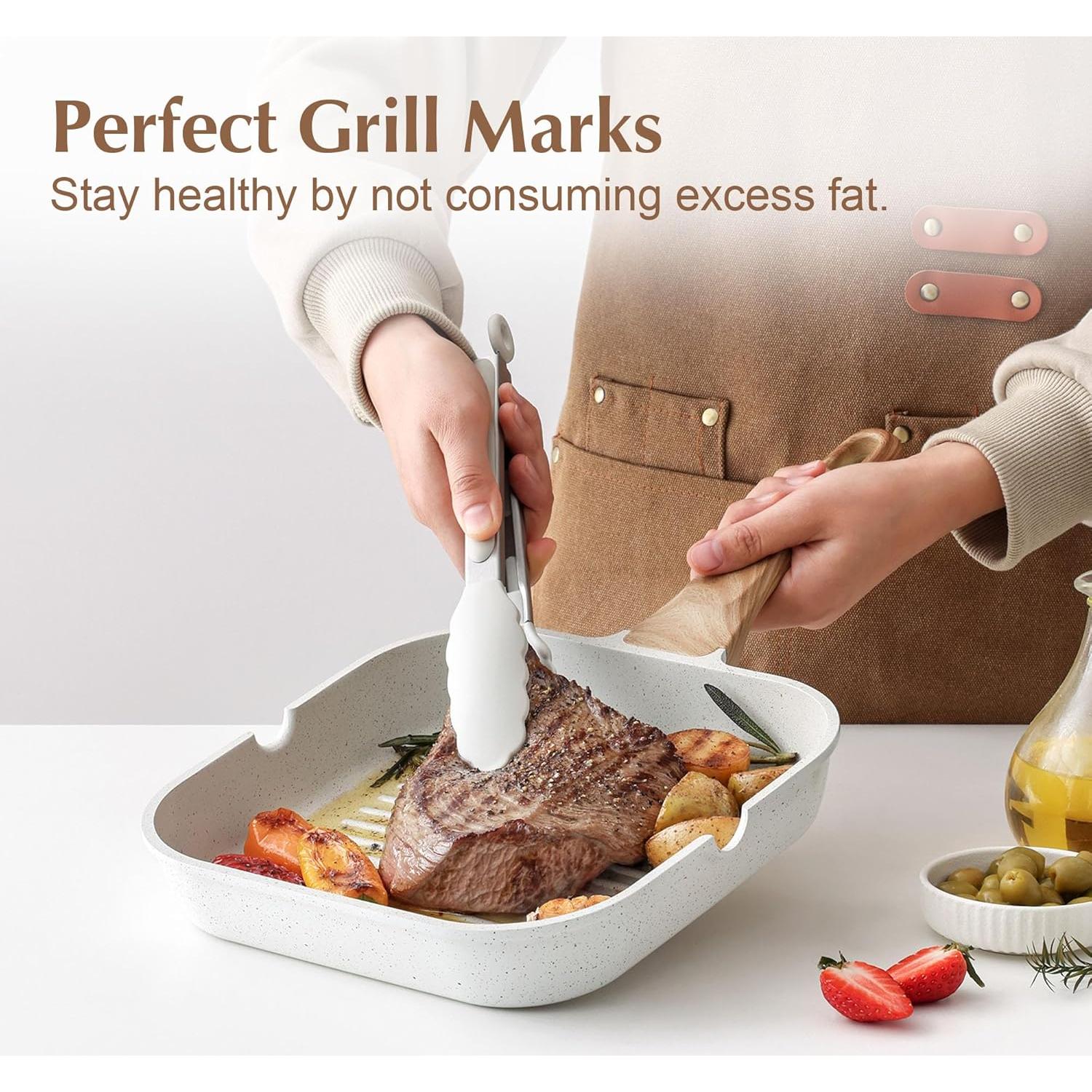 Sartén Cuadrada SENSARTE 30.48 cm Antiadherente Cerámica