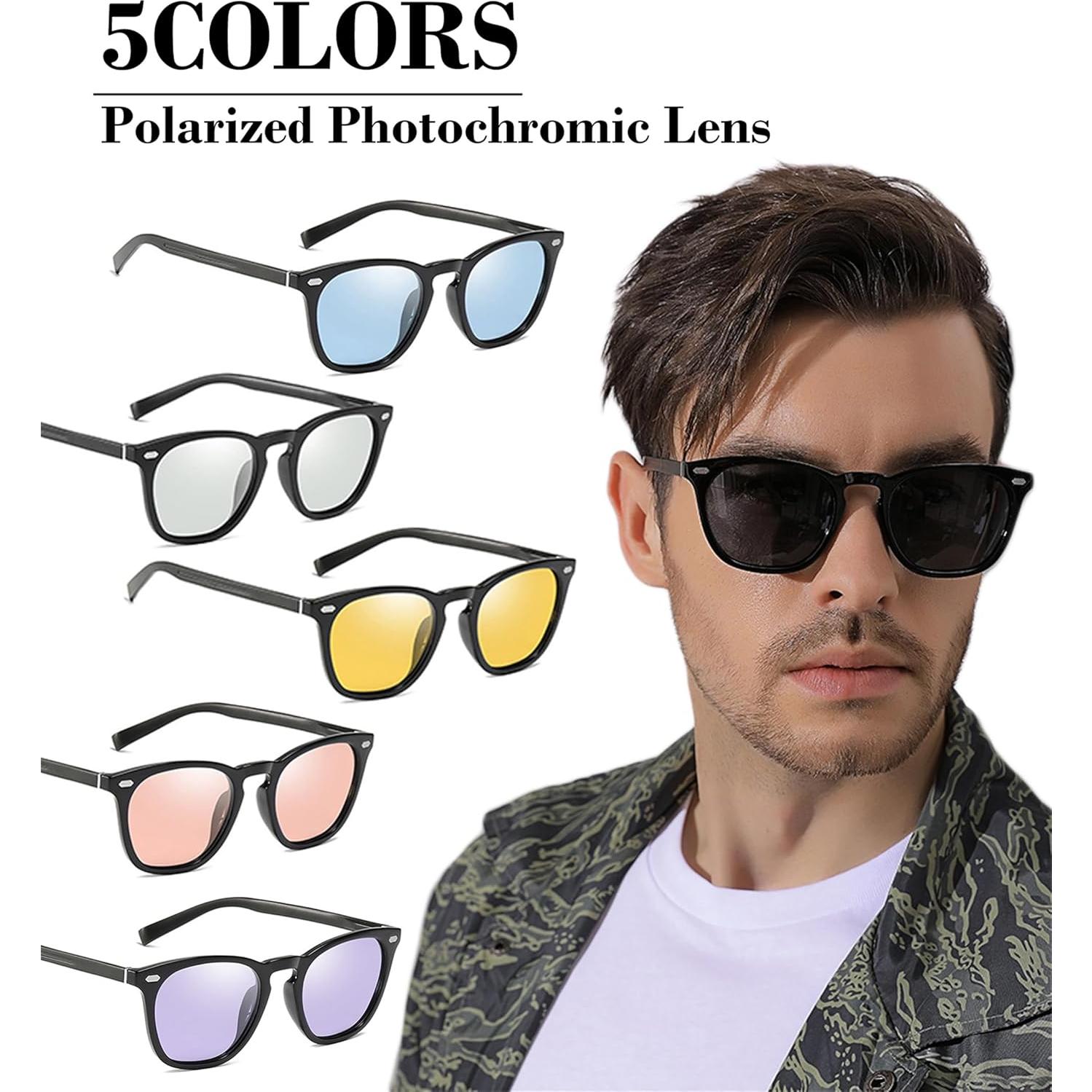 Gafas de Sol Polarizadas Fotoquímicas FEISEDY UV400 Hombres