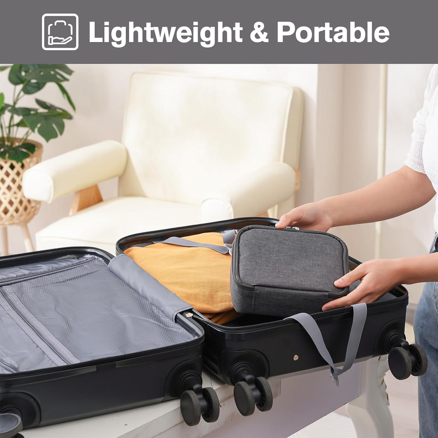 Estuche Organizador de Gafas de Sol Lolalet - 4 Ranuras, Gris Oscuro