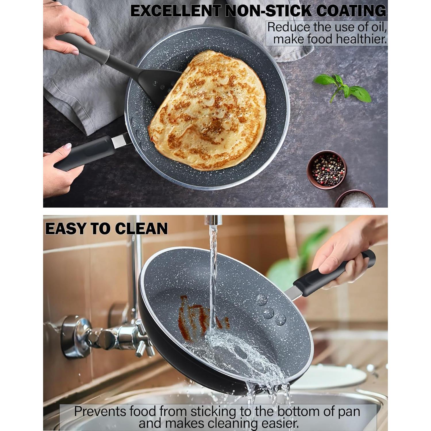 Juego de 3 Sartenes Antiadherentes Cook N Home 20-30 cm