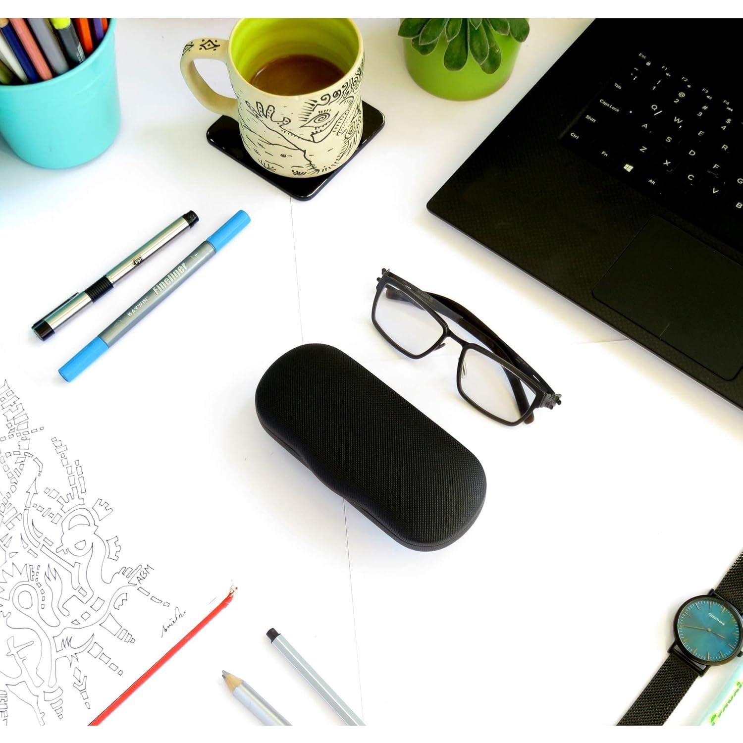 Estuche Duro para Gafas MyEyeglassCase Negro Rugoso