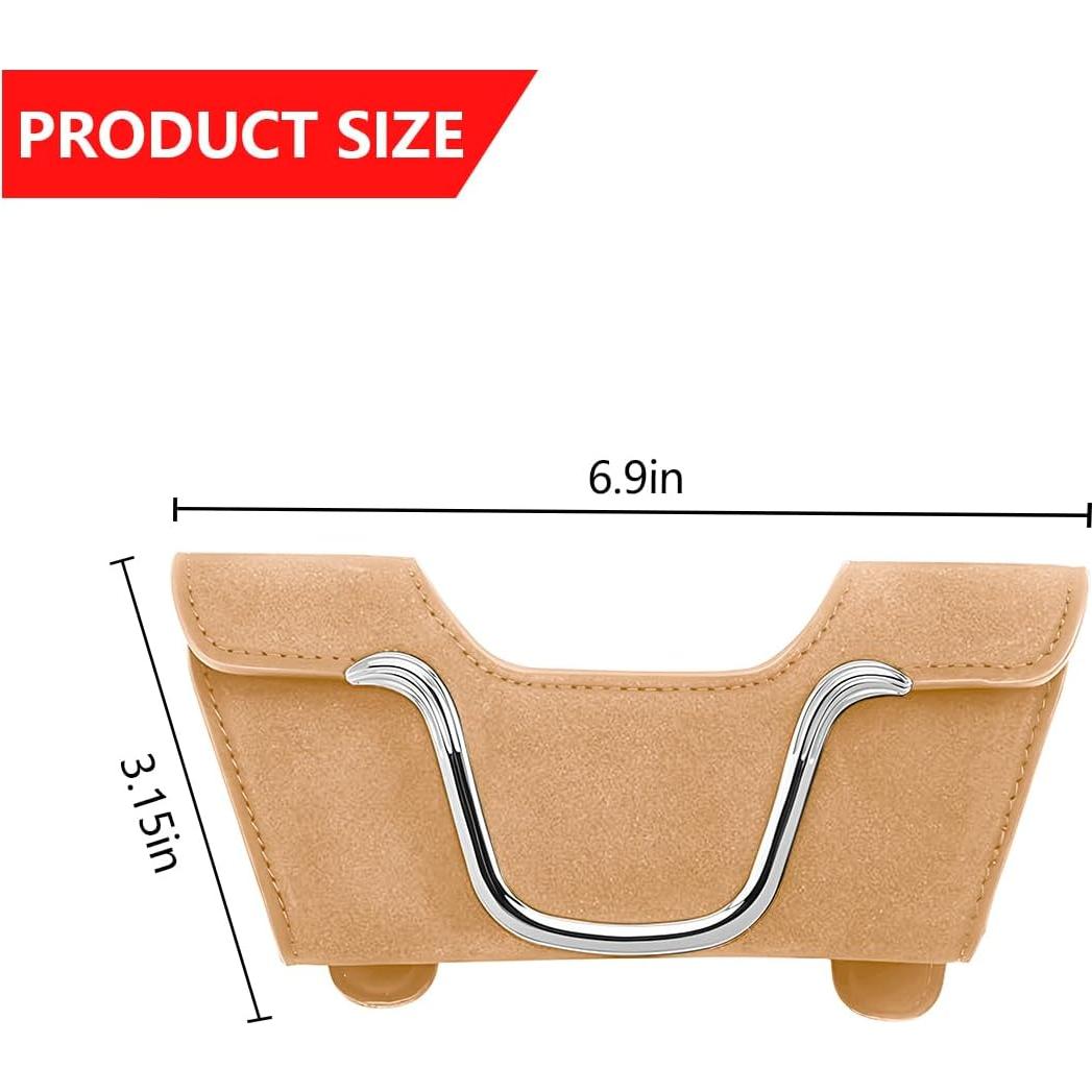 Soporte de Gafas de Sol KHGUZ Magnético Beige para Auto