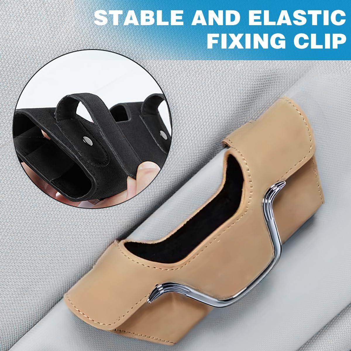 Soporte de Gafas de Sol KHGUZ Magnético Beige para Auto