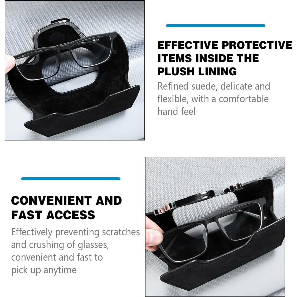 Soporte de Gafas de Sol KHGUZ Magnético Beige para Auto