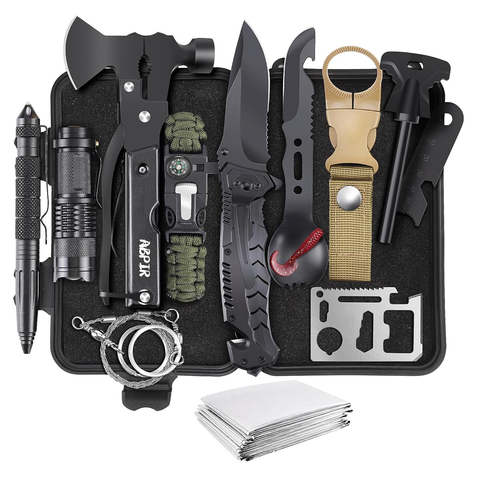 Kit de Supervivencia 14 en 1 Abpir para Acampar