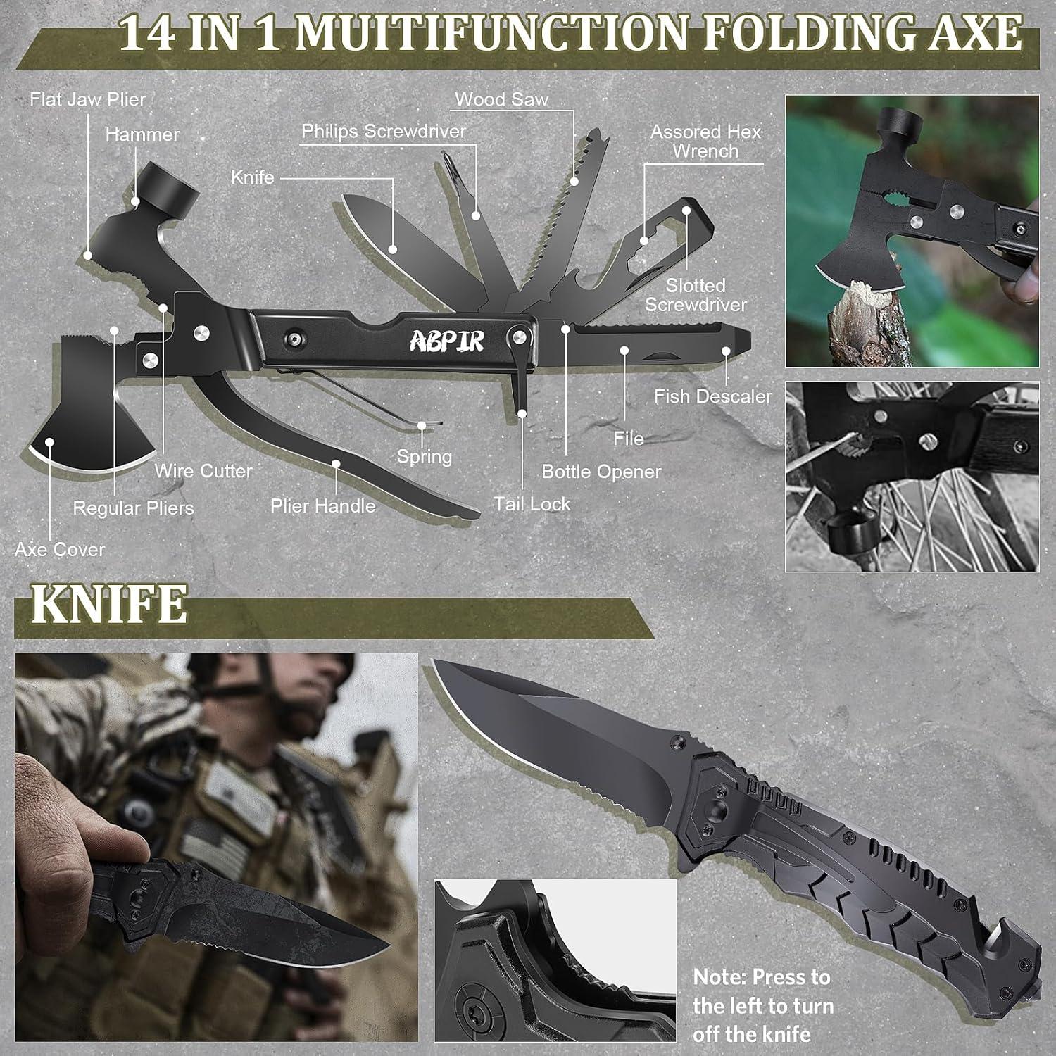 Kit de Supervivencia 14 en 1 Abpir para Acampar
