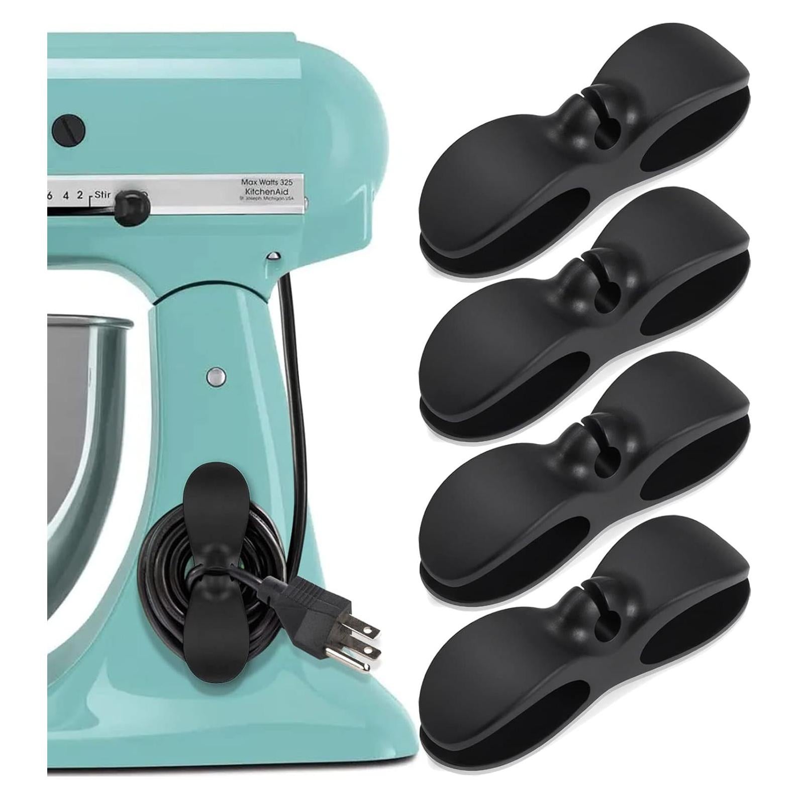 Organizador de Cables para Electrodomésticos 4PCS Negro