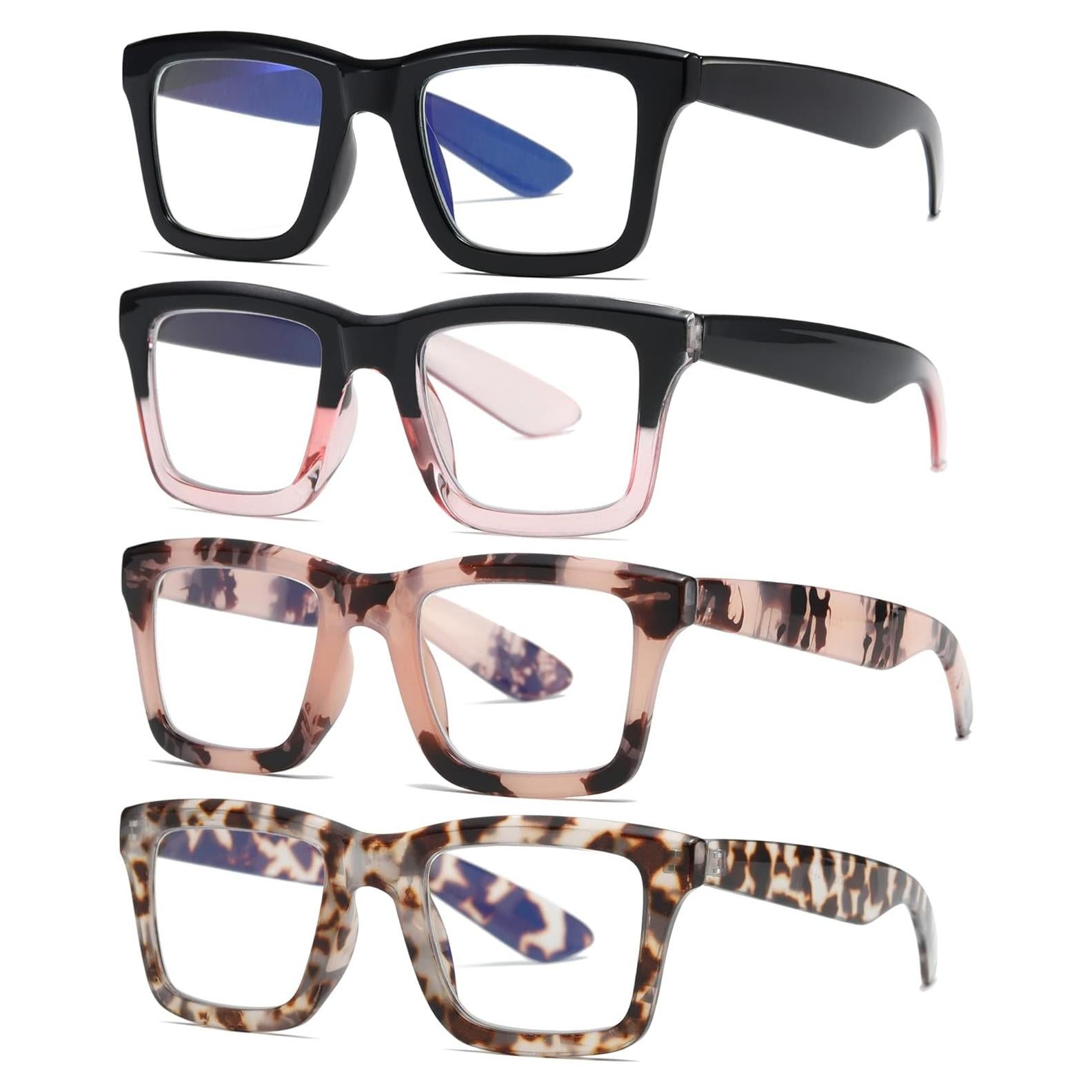 Paquete de 4 Gafas de Lectura ZXYOO con Protección UV400