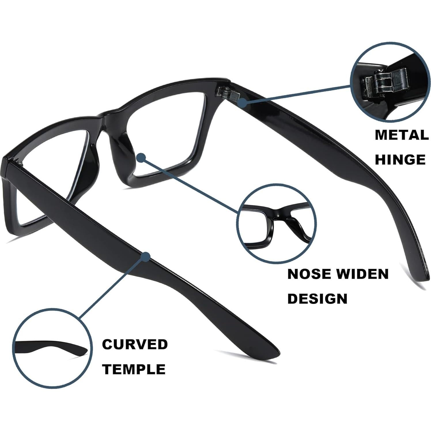 Paquete de 4 Gafas de Lectura ZXYOO con Protección UV400