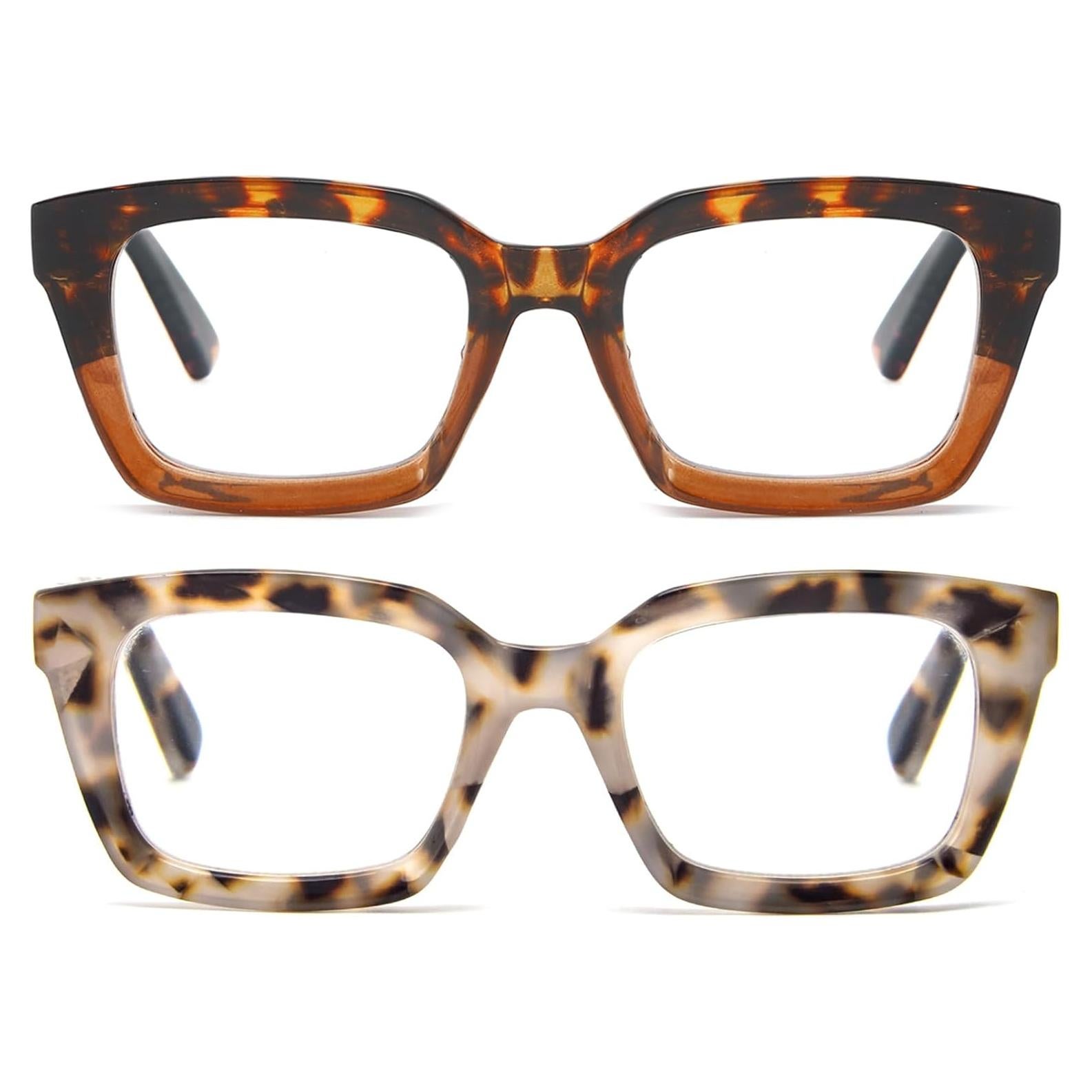 Gafas de Lectura REAVEE 2 Paquete Estilo Retro 1.0x